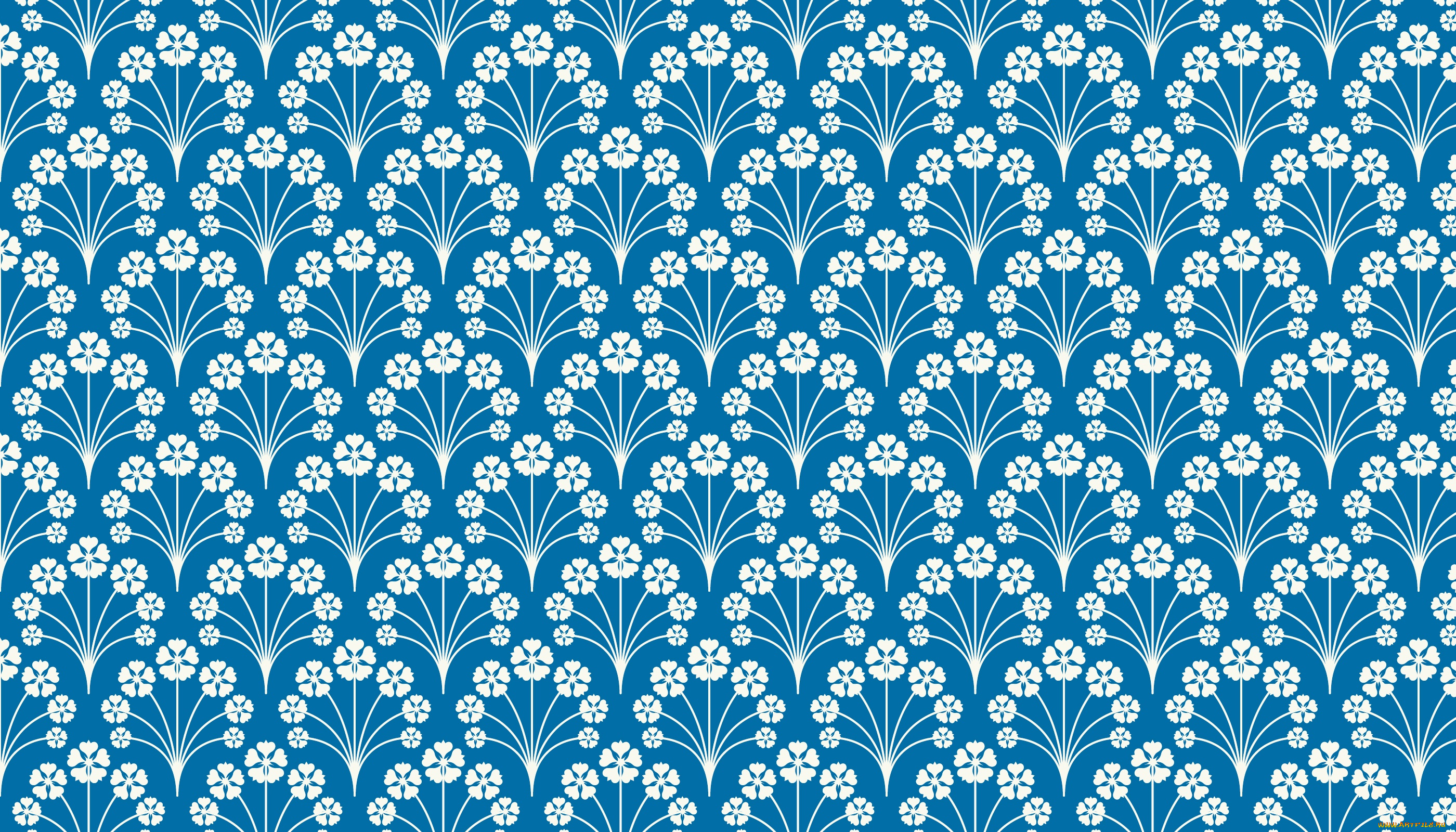 векторная, графика, цветы, , flowers, орнамент, узор, голубой