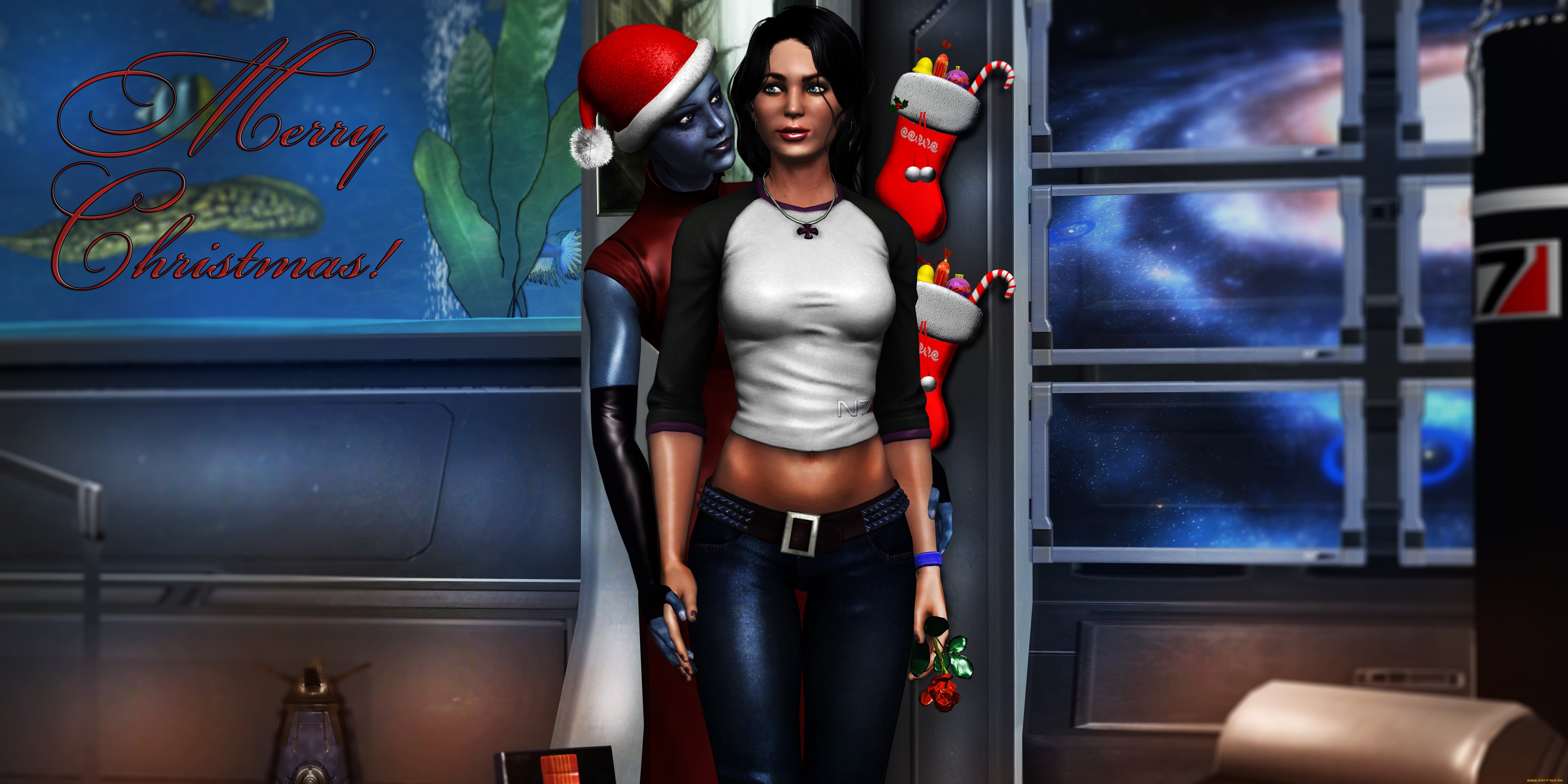 3д, графика, праздники, , holidays, девушка, взгляд, фон