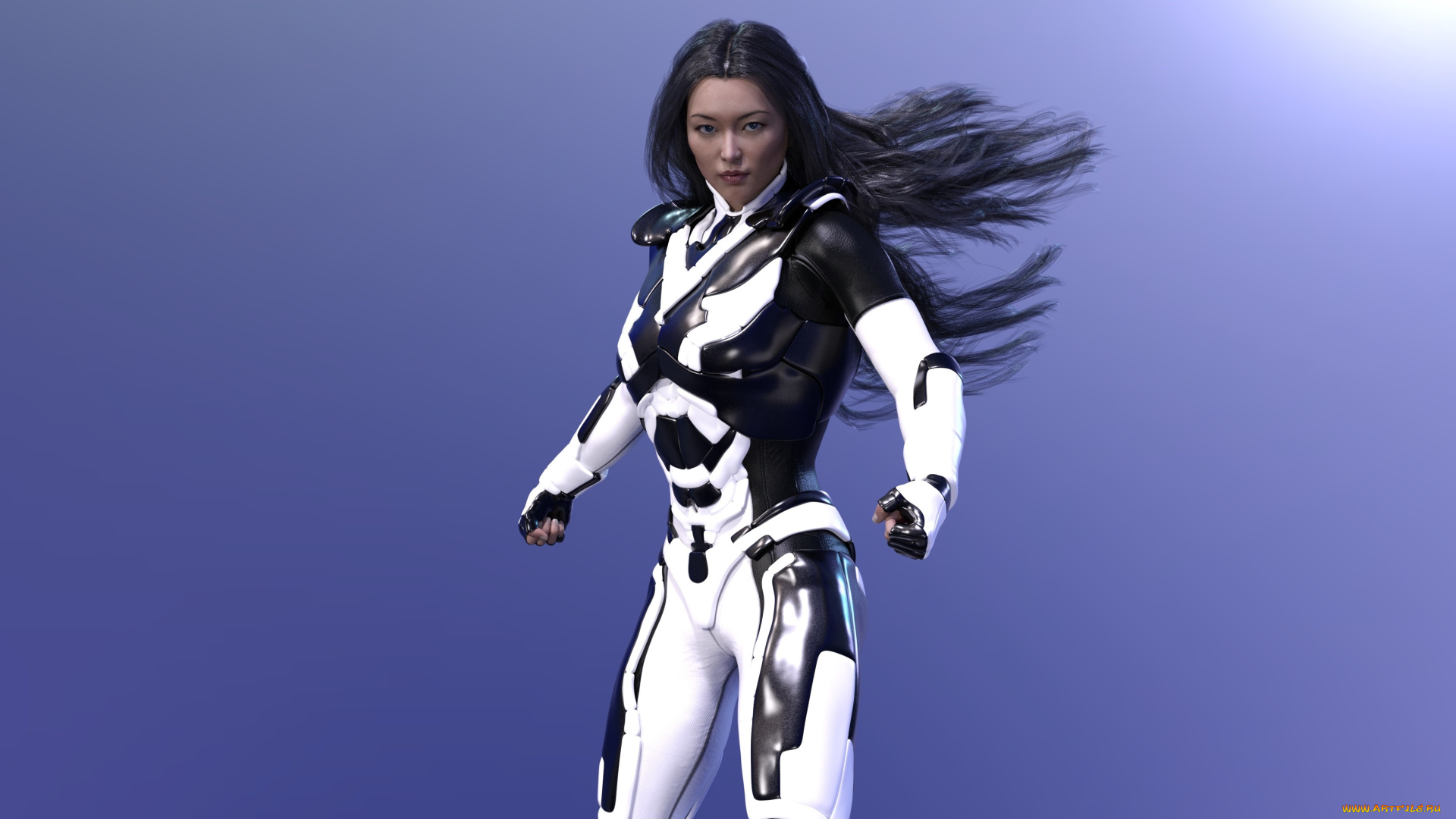 3д, графика, фантазия, , fantasy, девушка, взгляд, фон