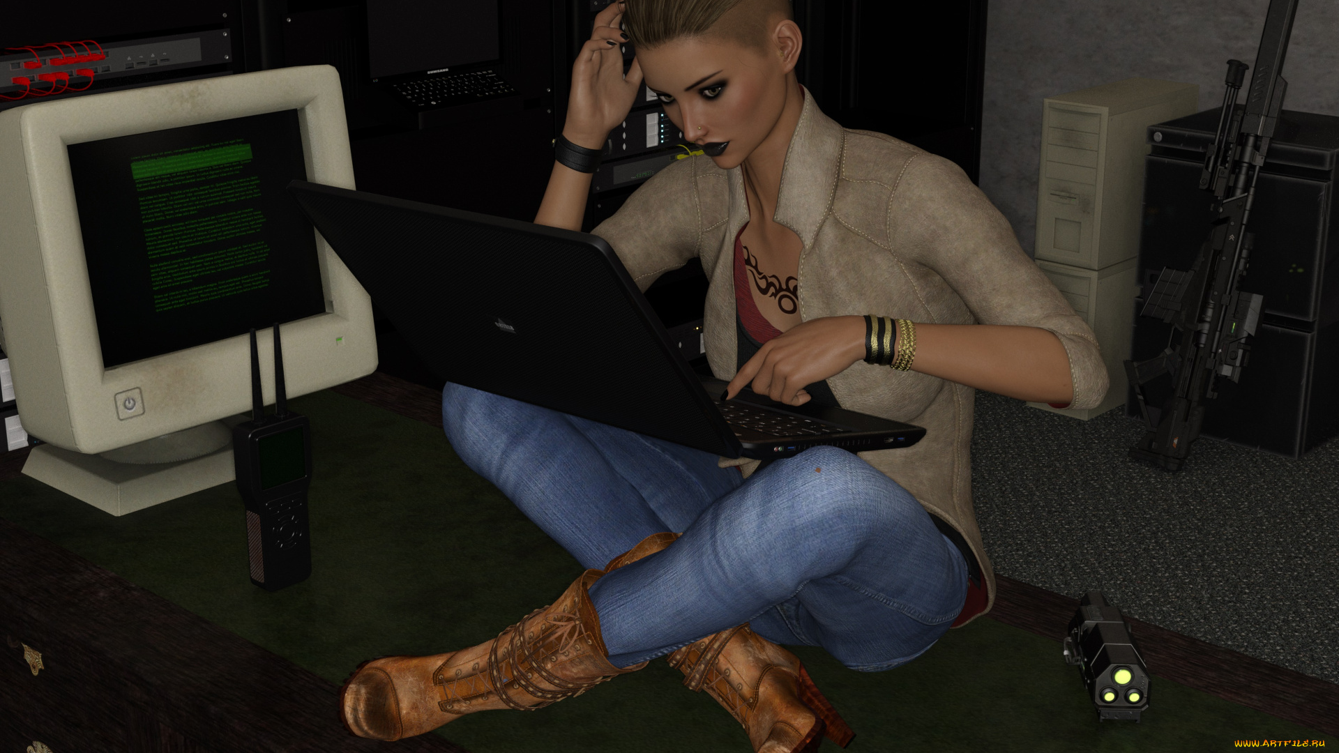 3д, графика, фантазия, , fantasy, she, wolf