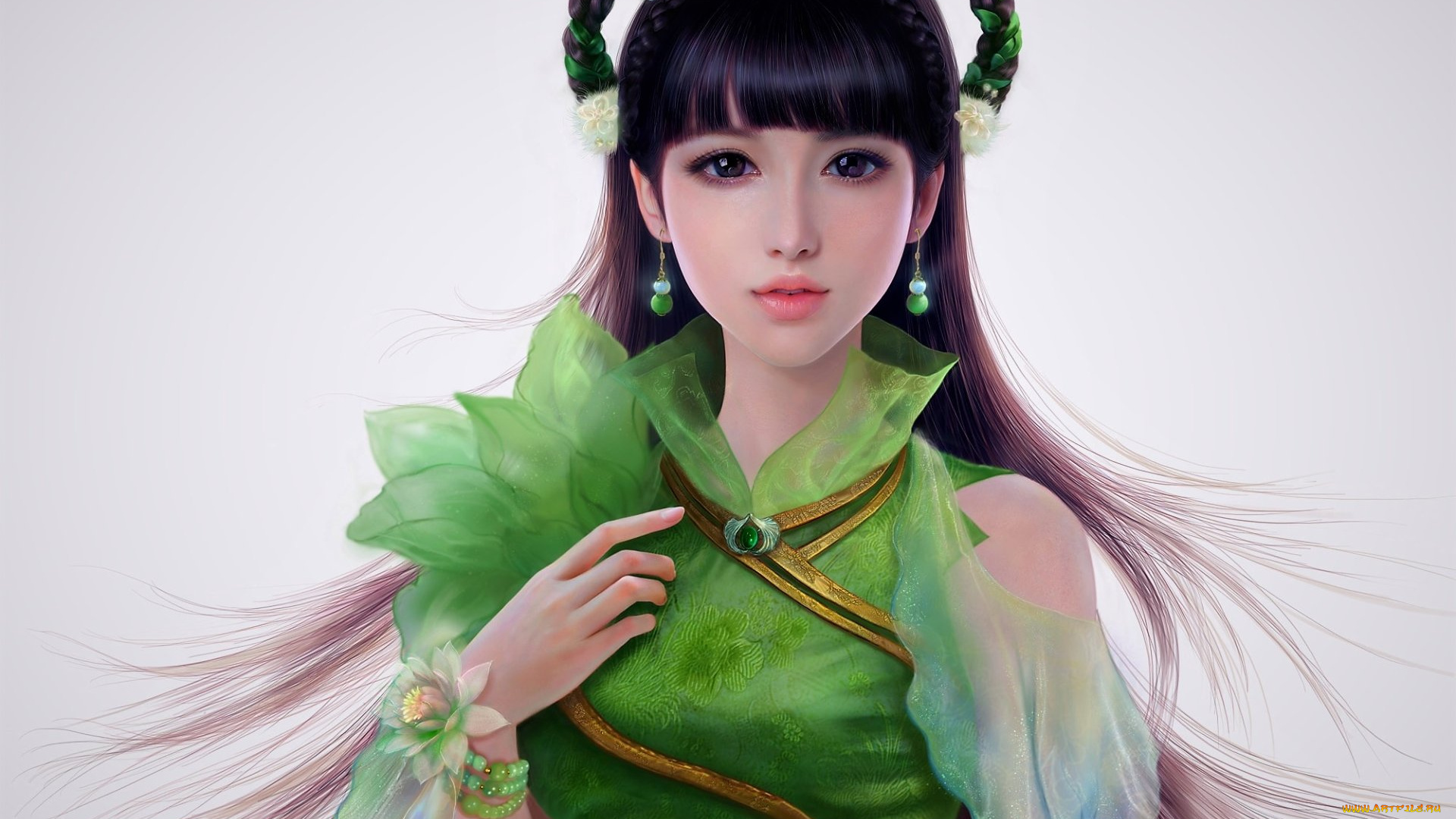 3д, графика, люди, , people, девушка, фон, взгляд