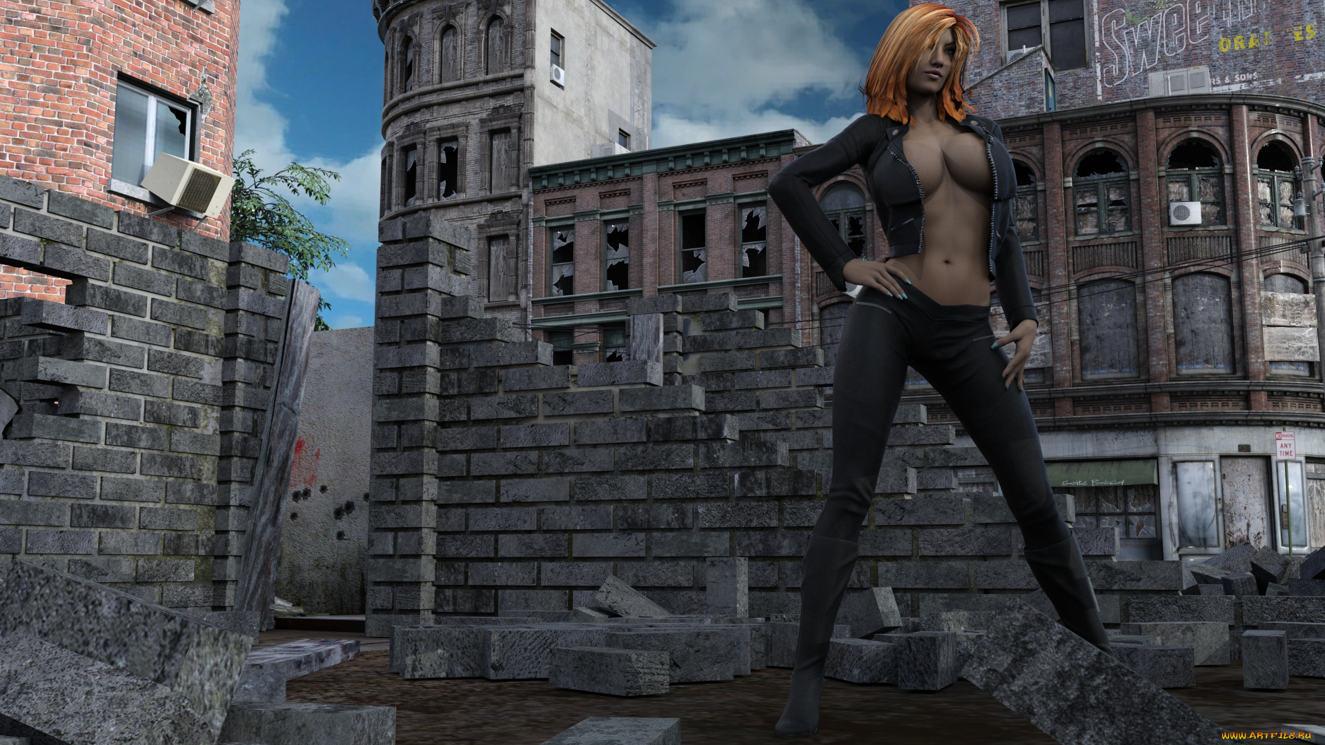 3д, графика, люди, , people, девушка, взгляд, фон