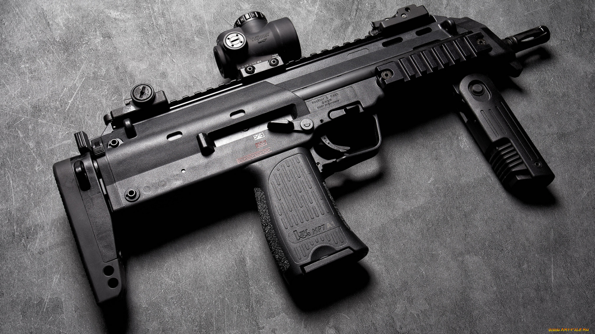 heckler, &, koch, mp7a1, оружие, автоматы, ствол