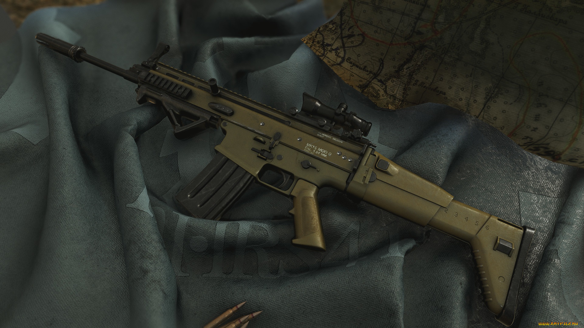 оружие, автоматы, gun, scar, 5, 56, ренденринг, штурмовая, винтовка, scar-l, assault, rifle, weapon, скар, render