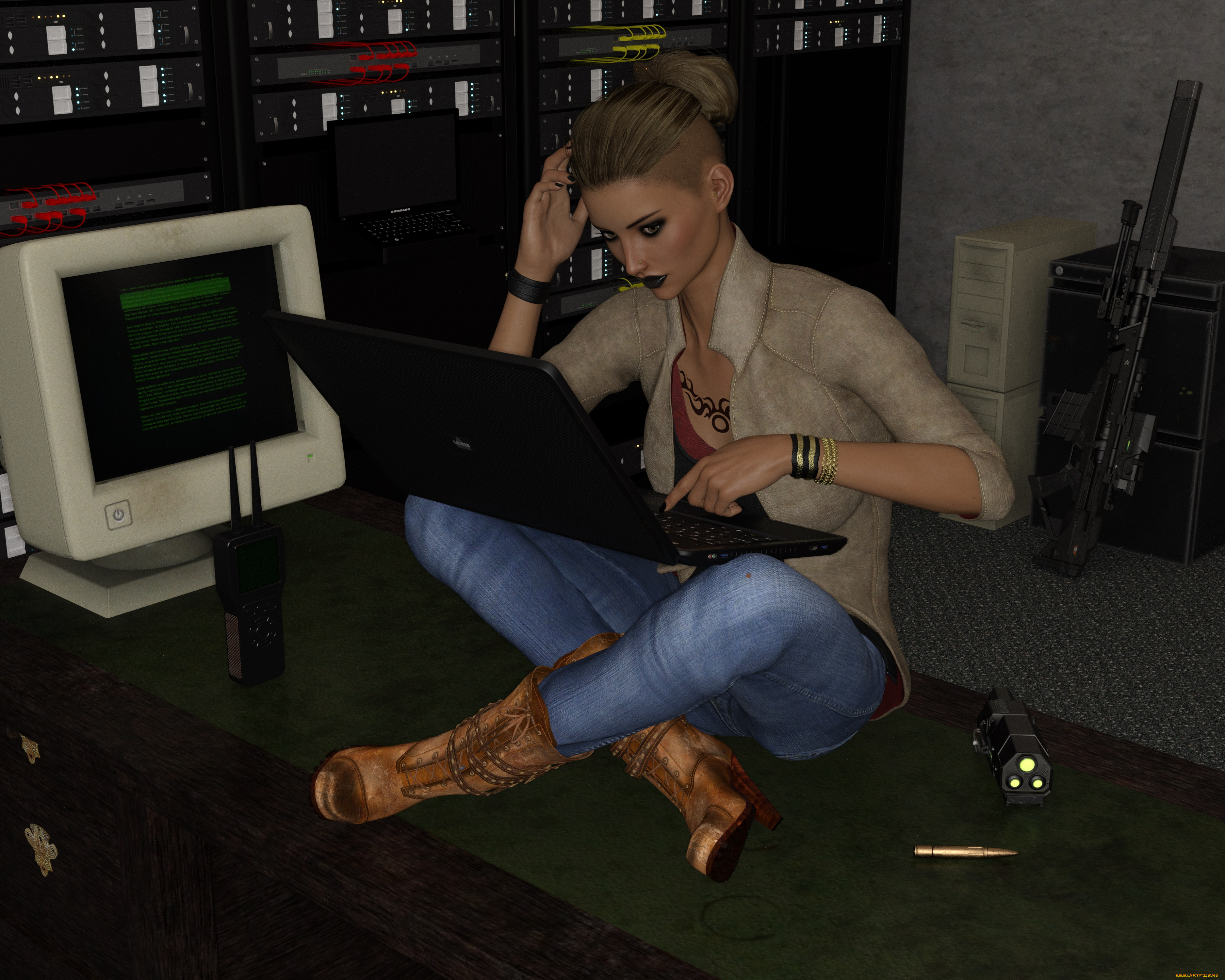 3д, графика, фантазия, , fantasy, she, wolf