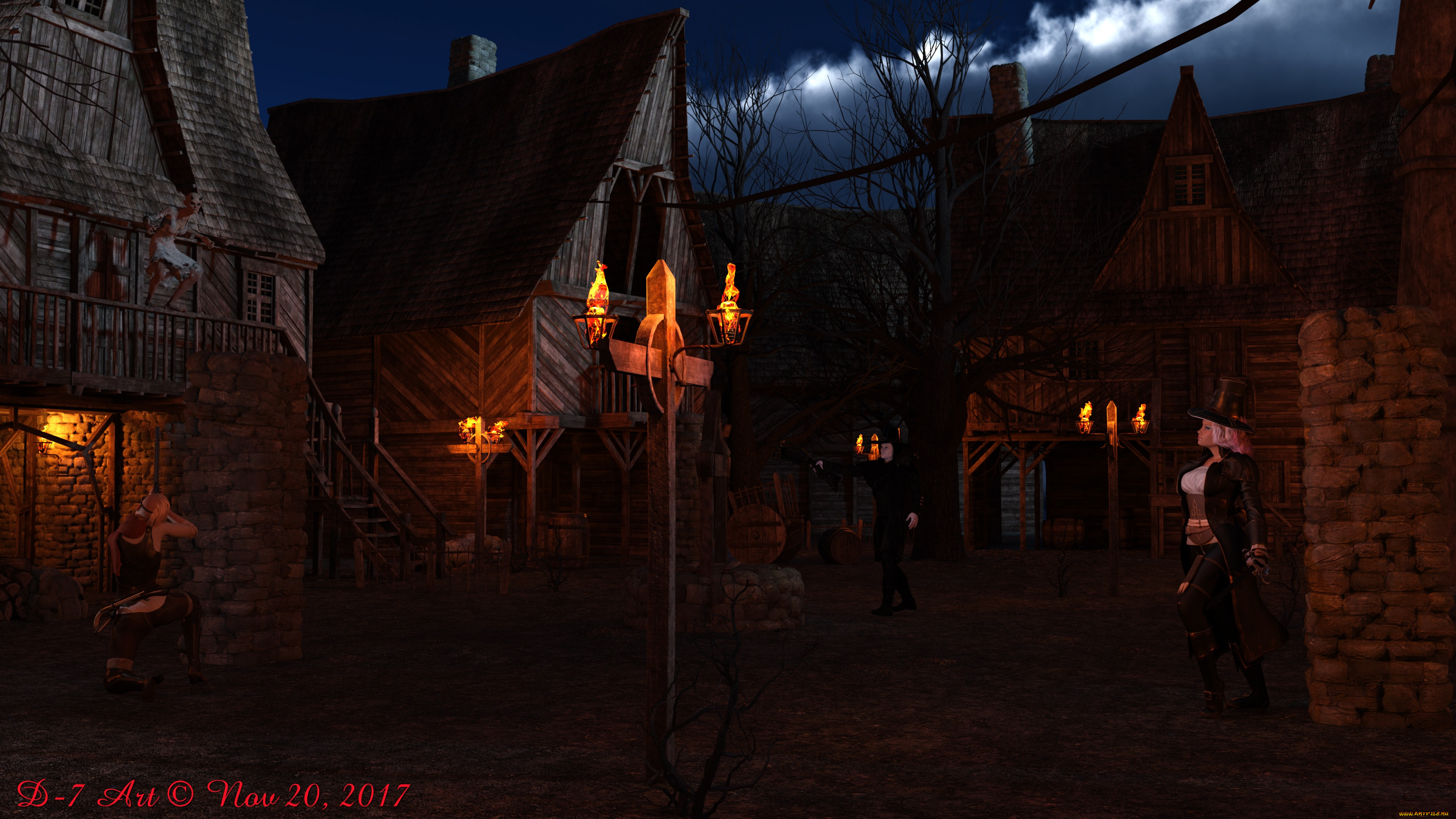 3д, графика, фантазия, , fantasy, фон, взгляд, девушка