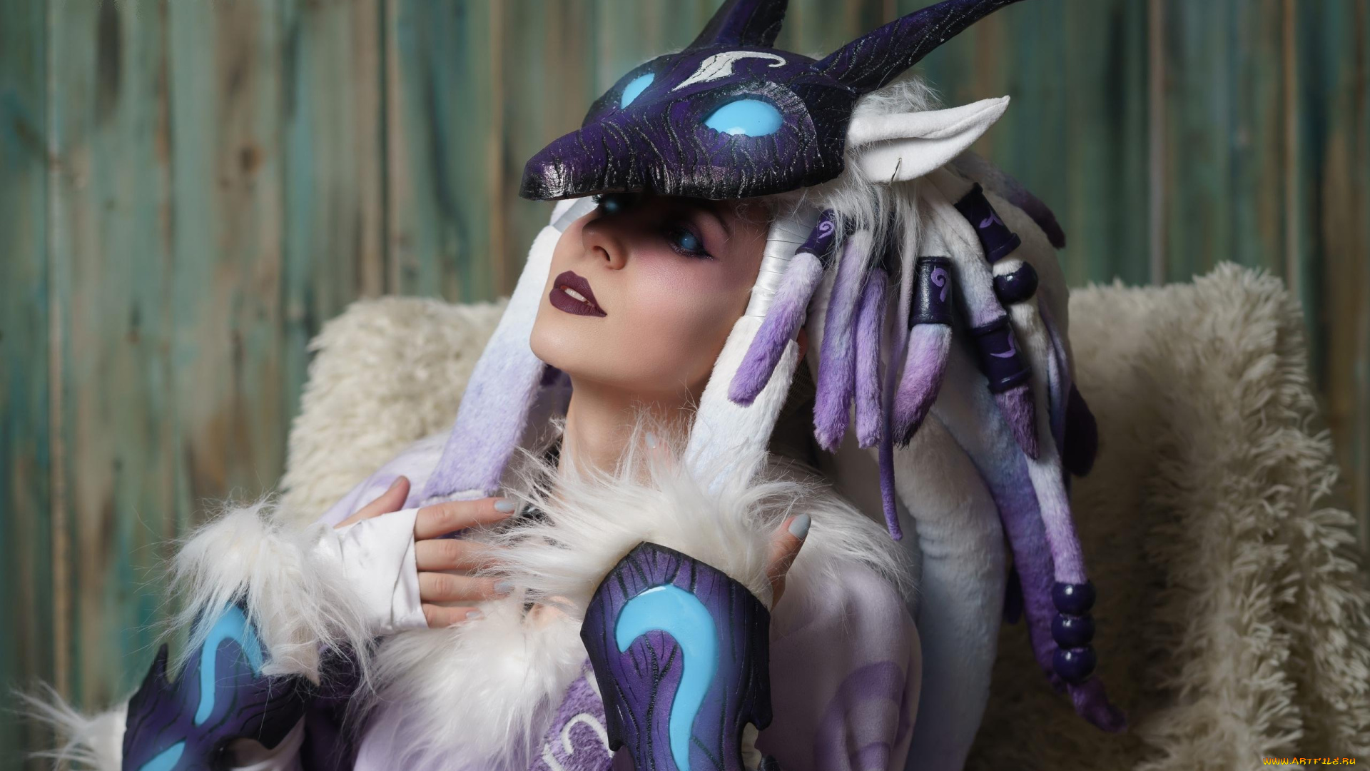 девушки, -, креатив, , косплей, kindred, костюм, стена, aris