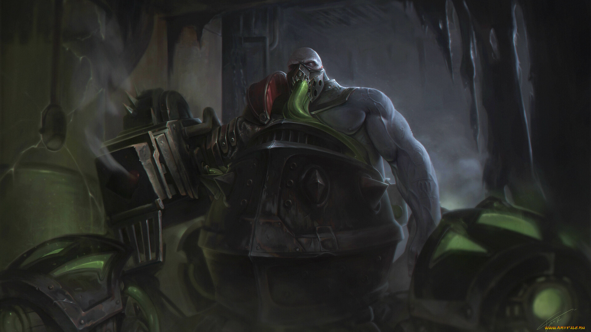 видео, игры, league, of, legends, монстр, подвал, urgot