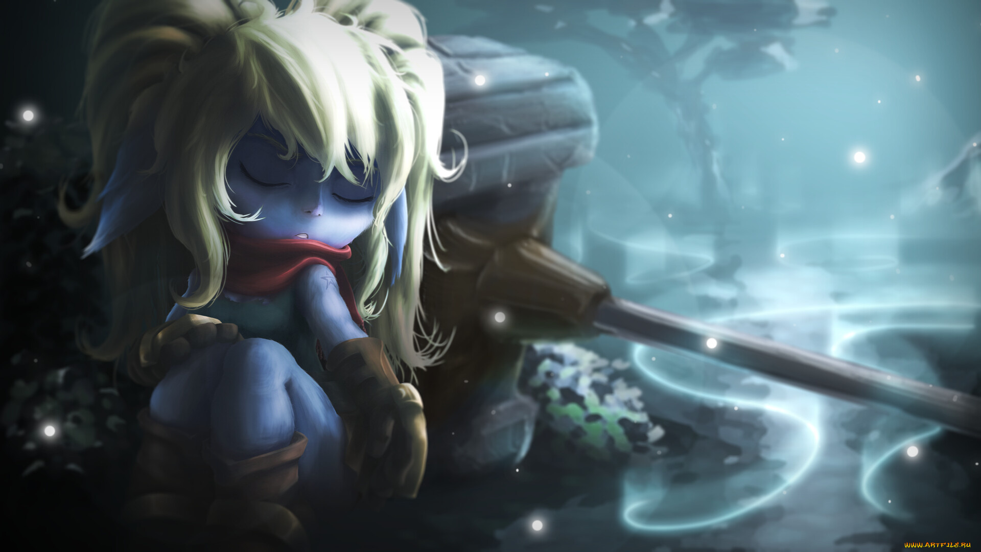 видео, игры, league, of, legends, poppy, отдых, молот