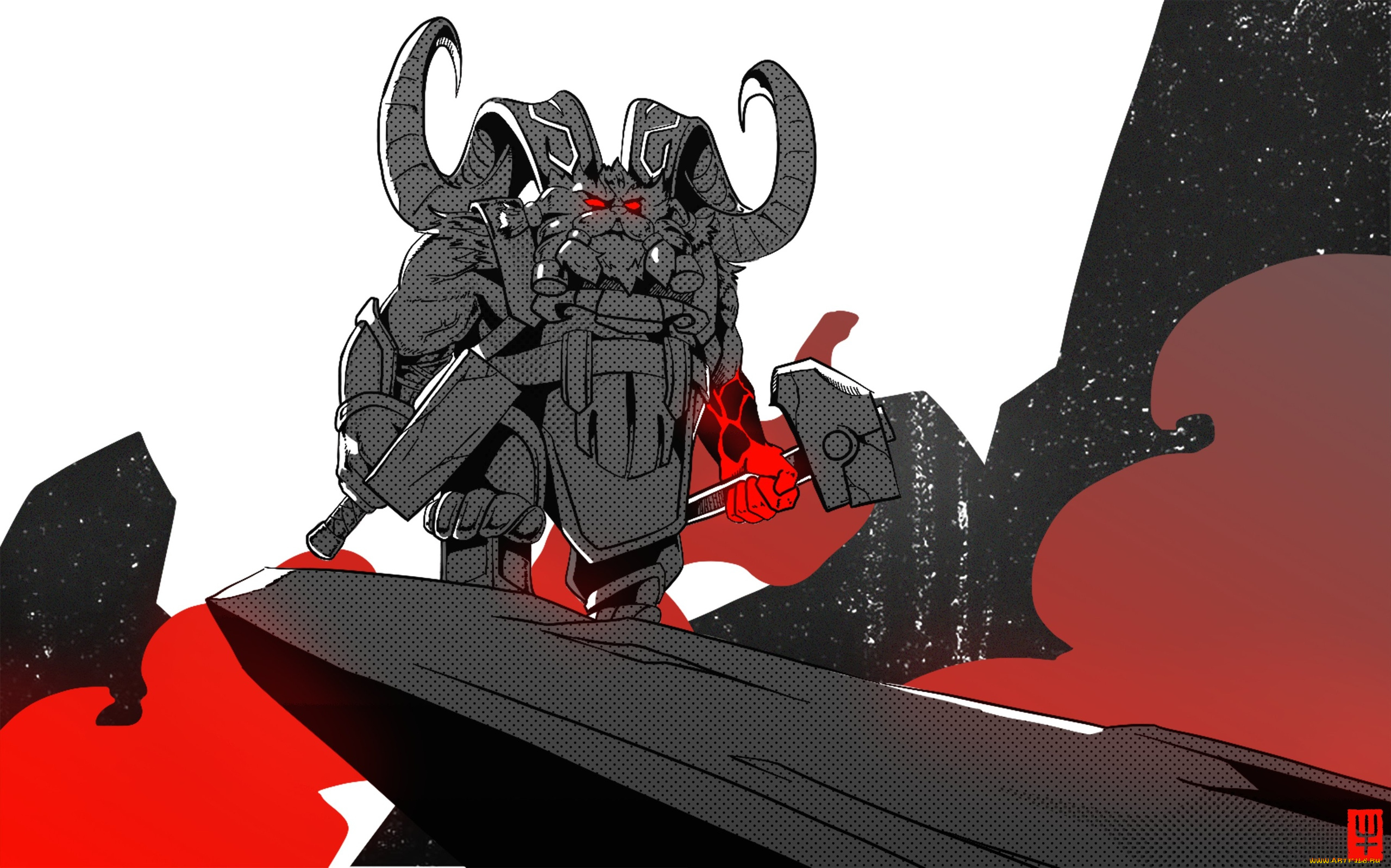 видео, игры, league, of, legends, ornn, рога, молот, скала