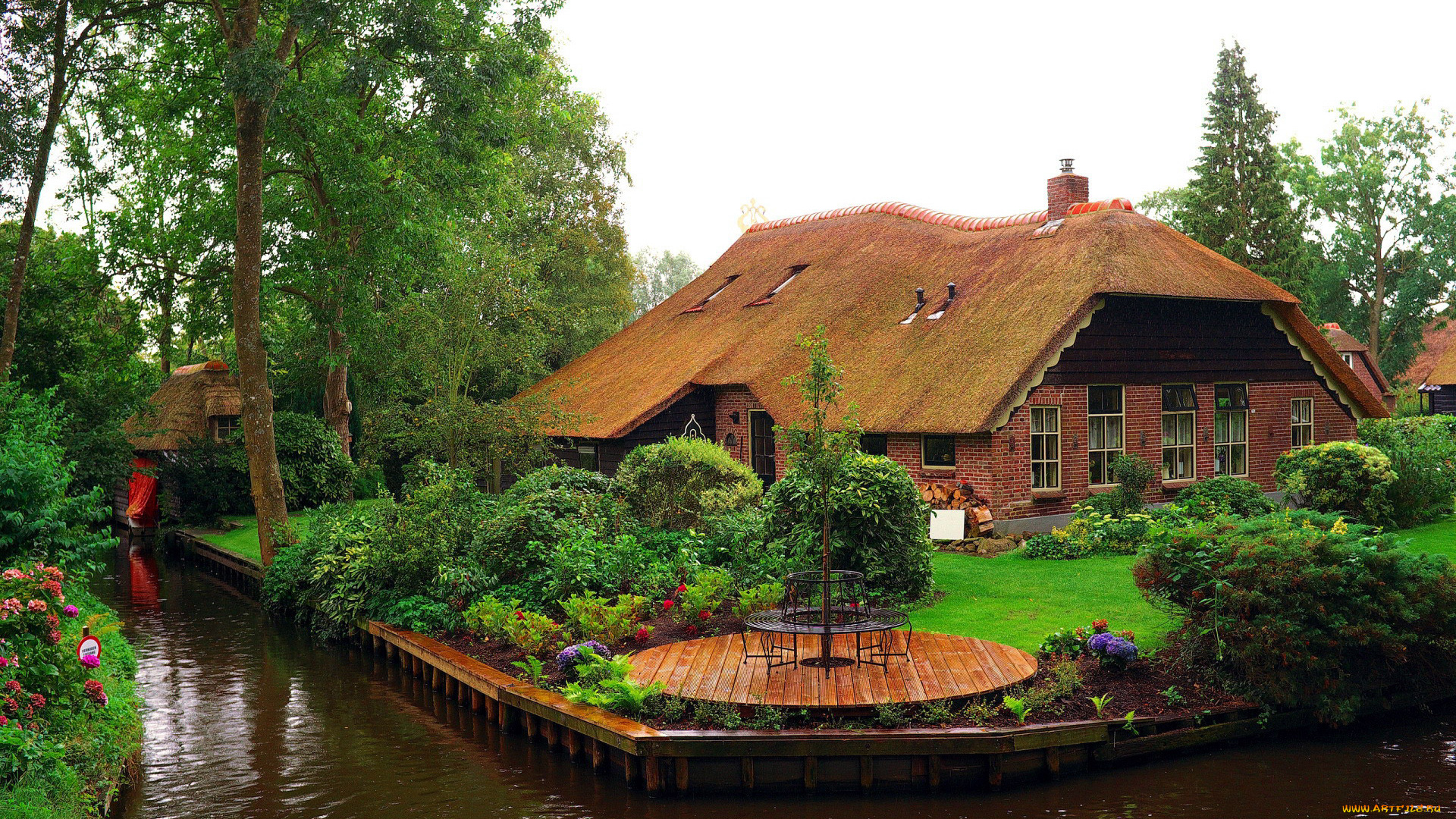 giethoorn, netherlands, города, -, здания, , дома