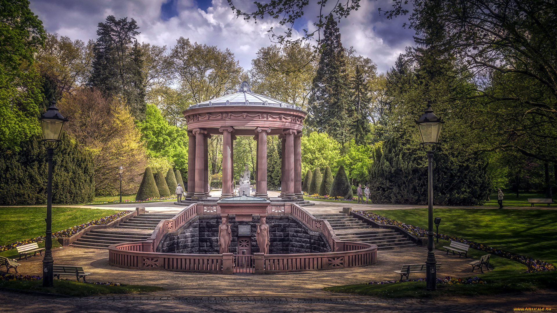 bad, homburg, germany, природа, парк, bad, homburg