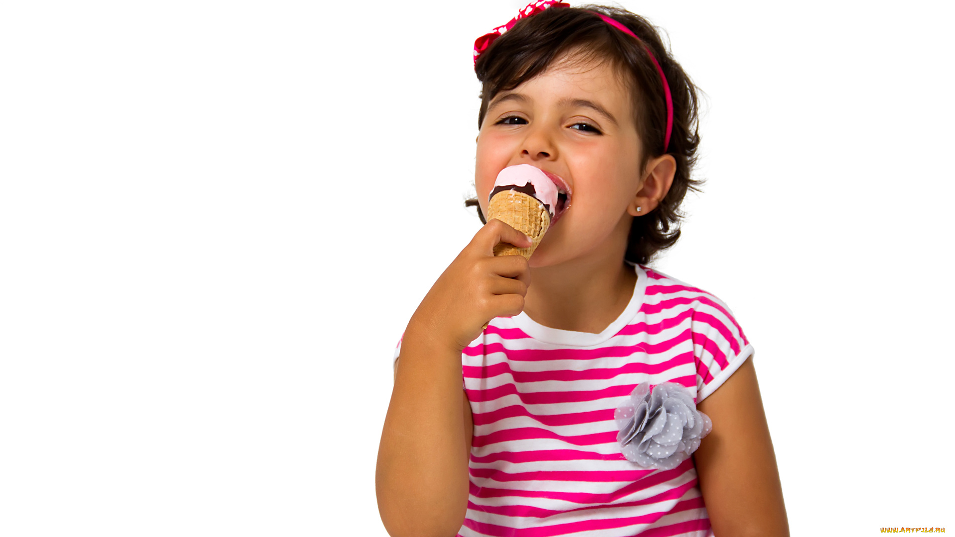 разное, дети, девочка, мороженое