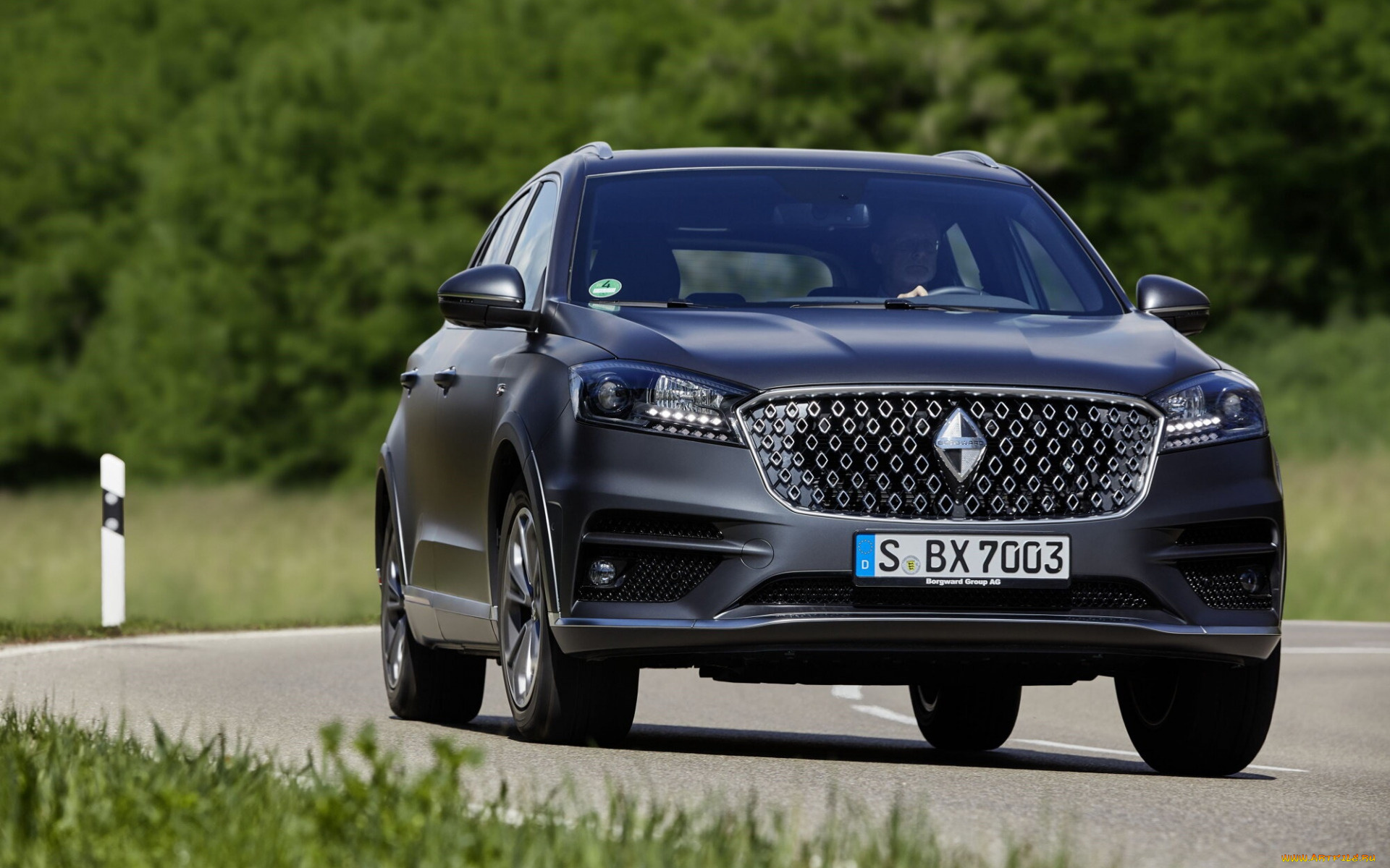 2022, borgward, bx7, автомобили, borgward, компактный, внедорожник, универсал, bx7, вид, спереди, экстерьер, серый, новый