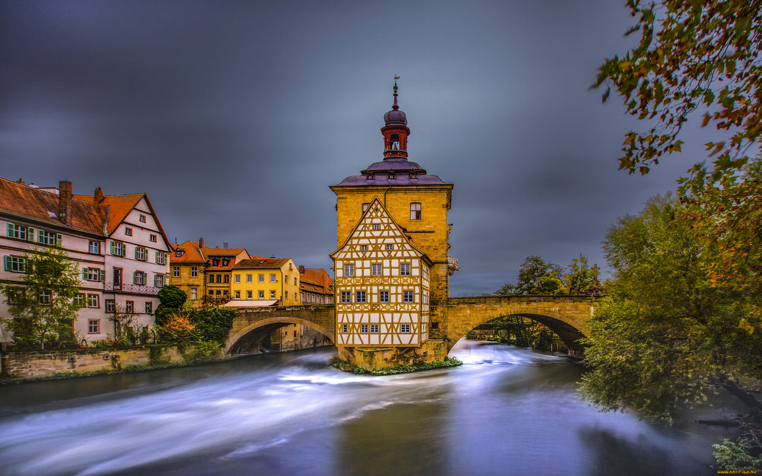 bamberg, germany, города, -, улицы, , площади, , набережные