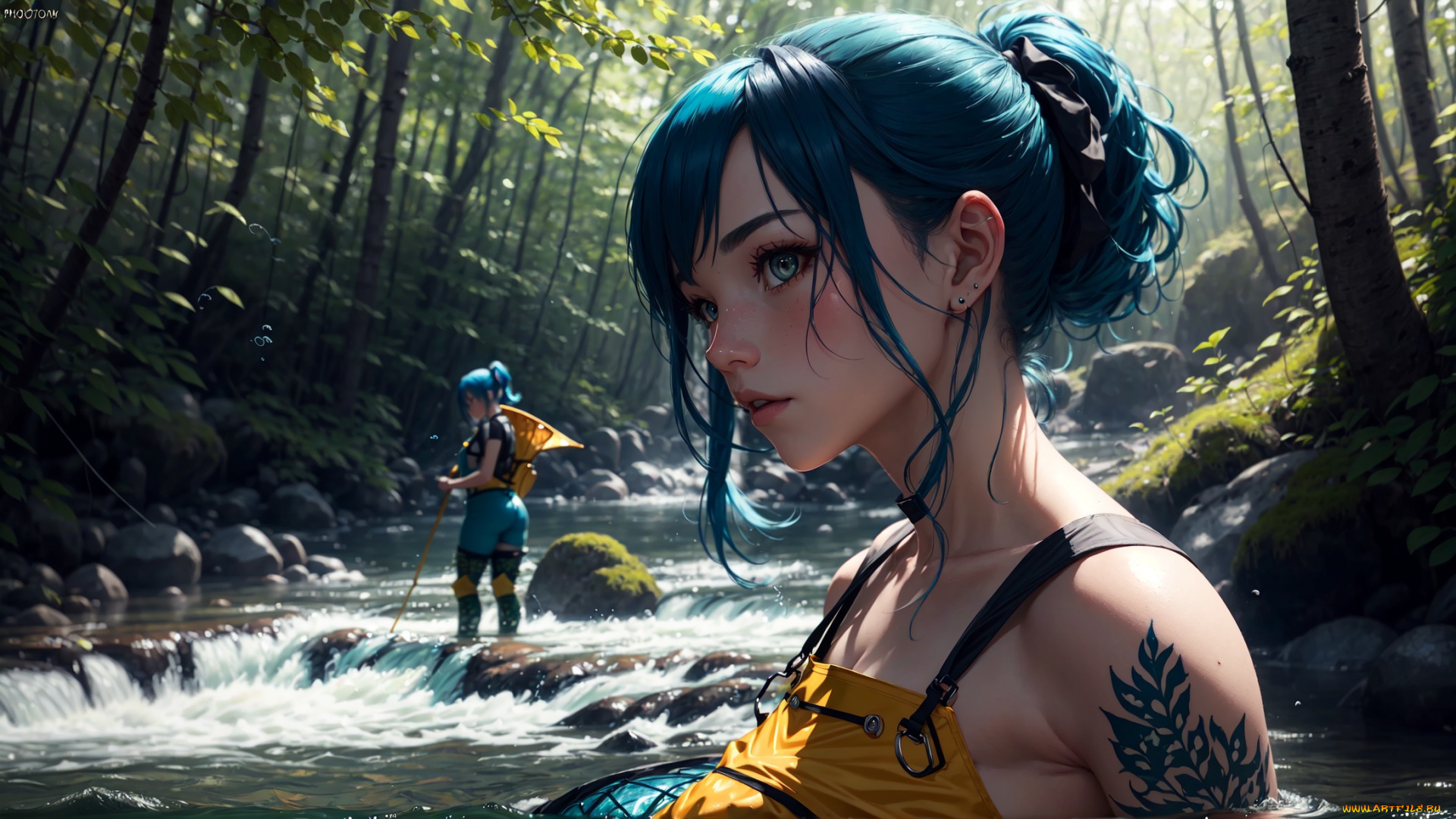 аниме, пейзажи, , природа, нейросети, графика, нейроарт, ai, art, нейронные, сети, рисунки, нейро, искусство