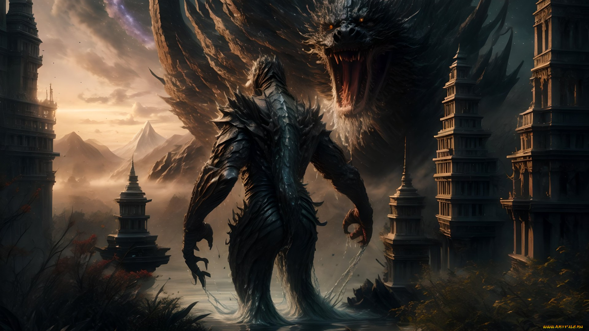 фэнтези, существа, нейросети, графика, нейроарт, ai, art, нейронные, сети, рисунки, нейро, искусство