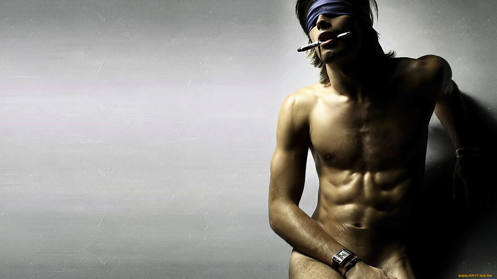 мужчины, -unsort, парень, повязка, ручка