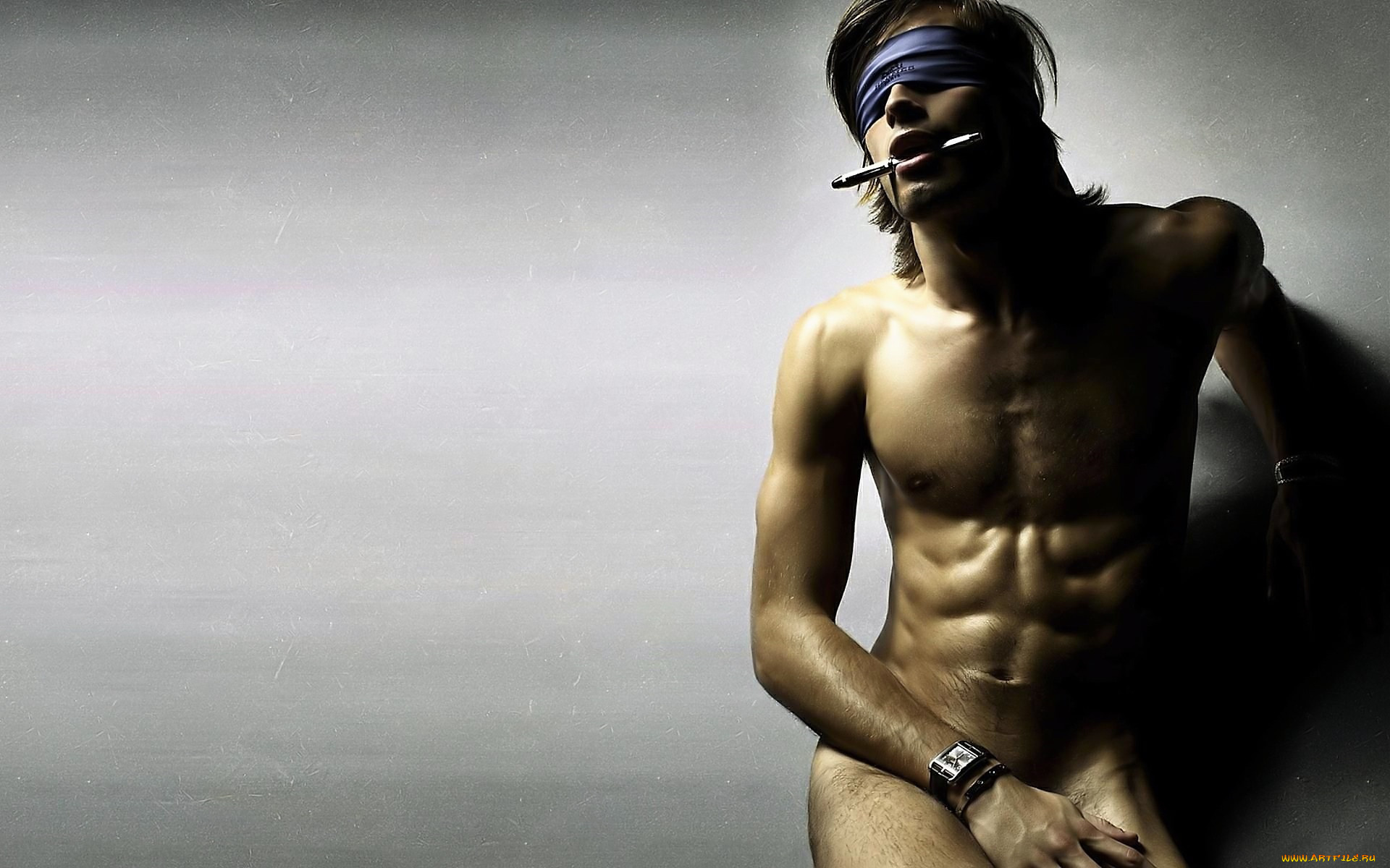 мужчины, -unsort, парень, повязка, ручка