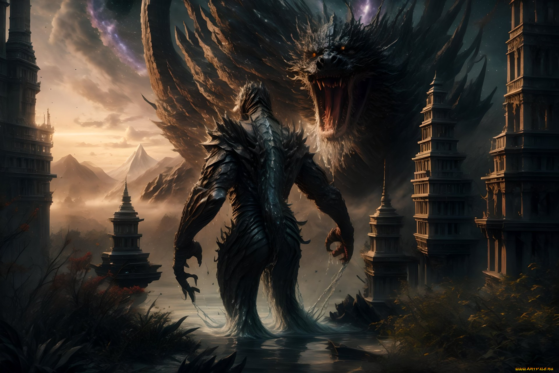 фэнтези, существа, нейросети, графика, нейроарт, ai, art, нейронные, сети, рисунки, нейро, искусство