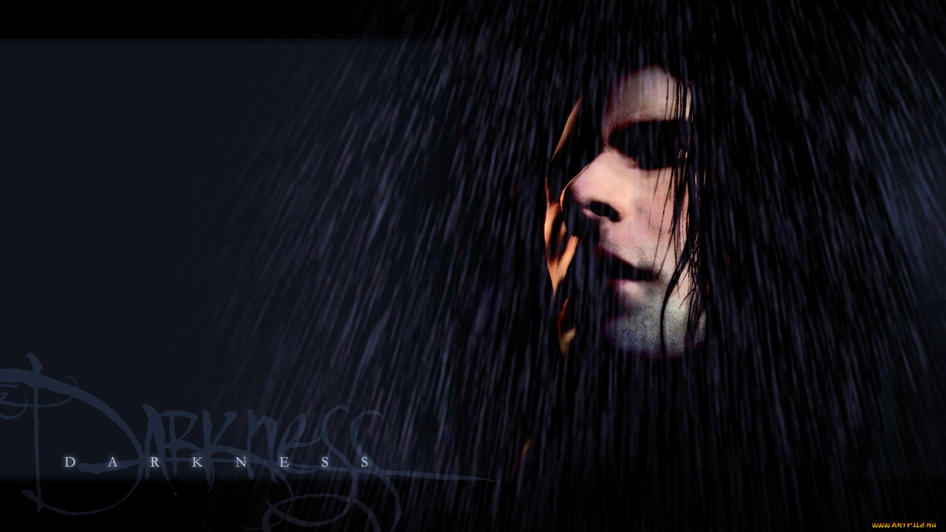 видео, игры, the, darkness, парень, лицо, вода