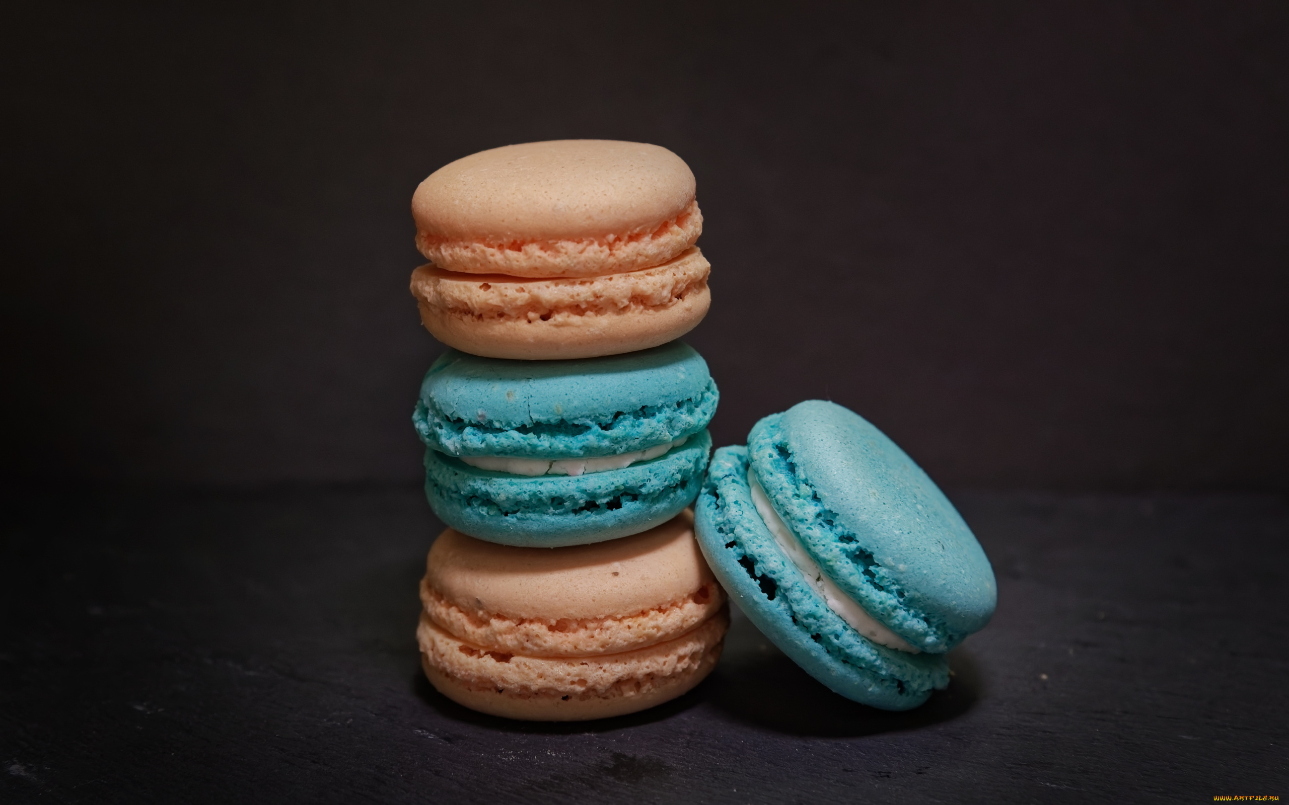 еда, макаруны, лакомство, печенье, ассорти