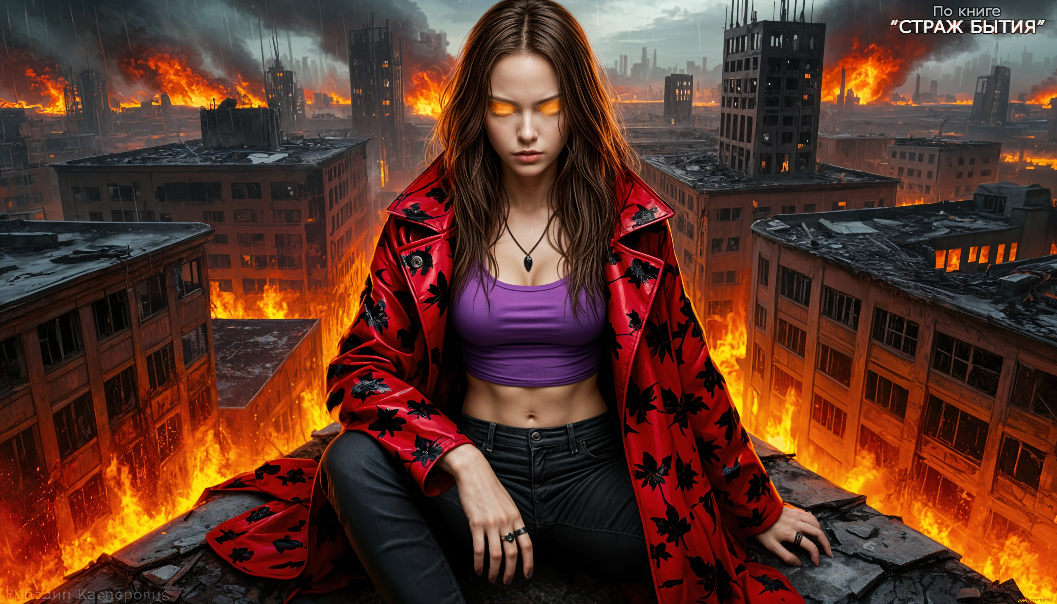альма, майер, по, книге, страж, бытия, фэнтези, демоны, красное, пальто, открытый, пупок, карие, глаза, длинные, волосы, фантастика, опасные, девушки, пирокинез, управление, огнем, огненная, девушка, повелительница, огня, girl, on, fire, пламя, иллюстрации, по, книгам