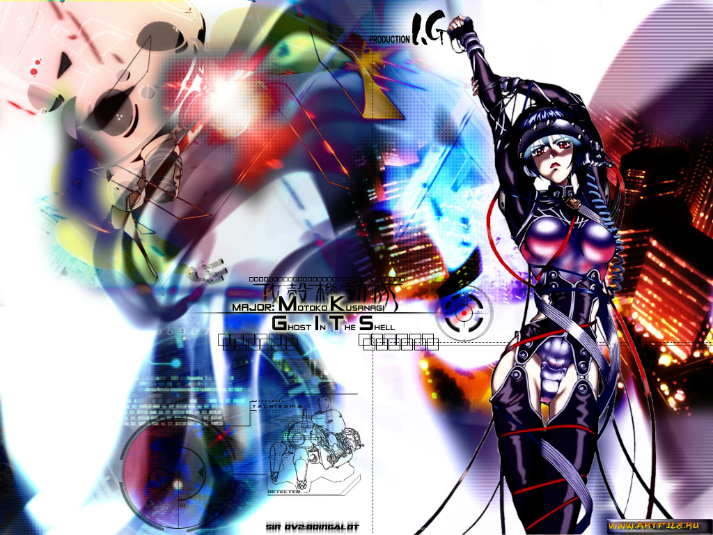 аниме, ghost, in, the, shell