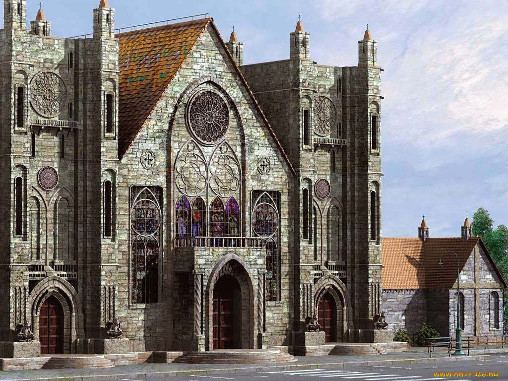 города, католические, соборы, костелы, аббатства