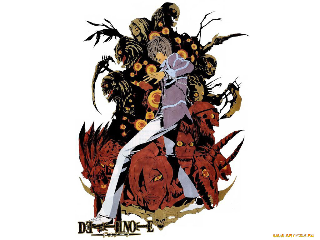 аниме, death, note