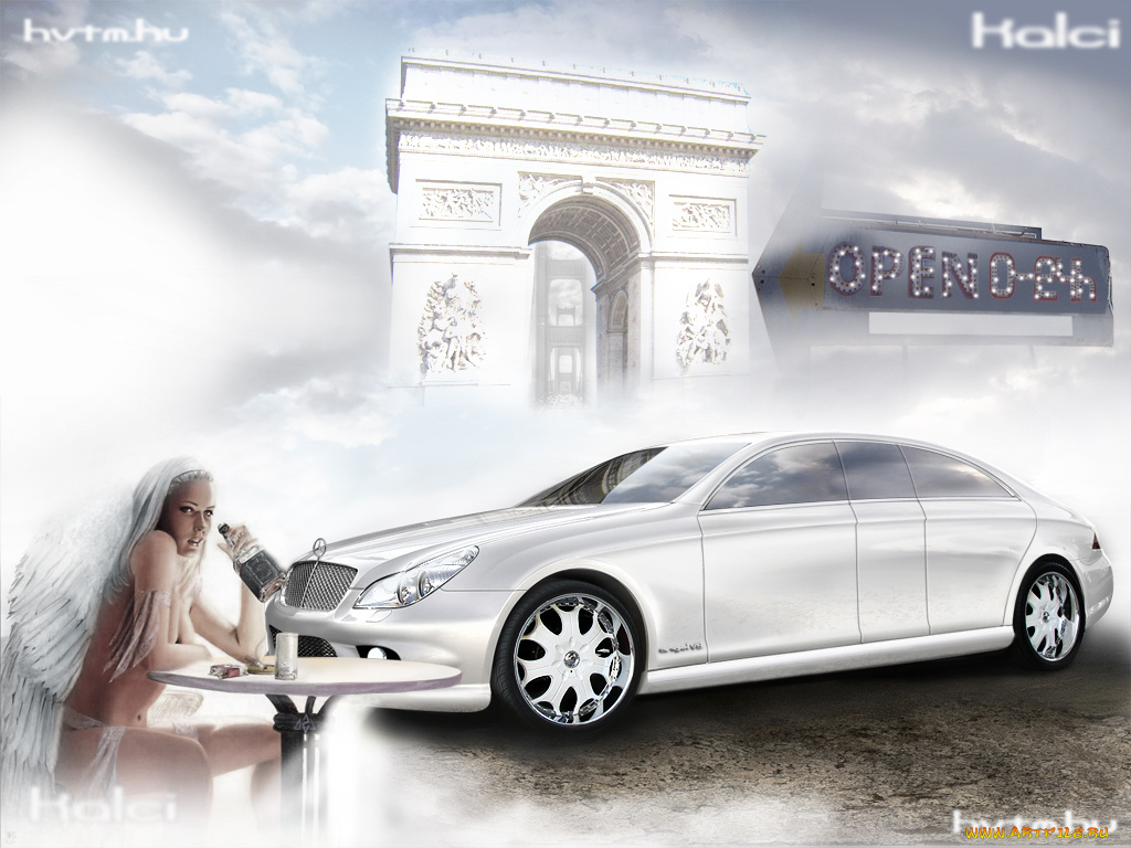 автомобили, авто, девушками