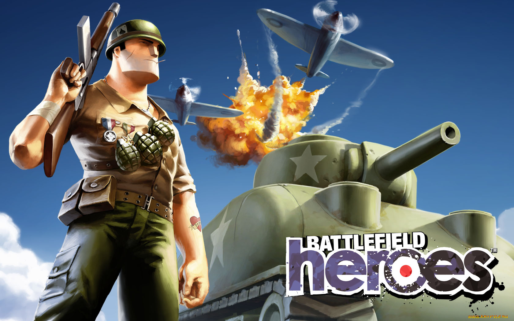 видео, игры, battlefield, heroes