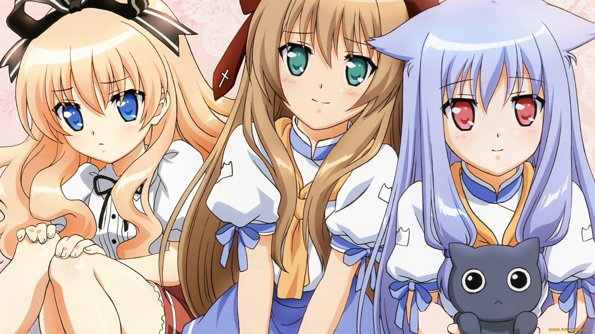 аниме, mayoi, neko, overrun