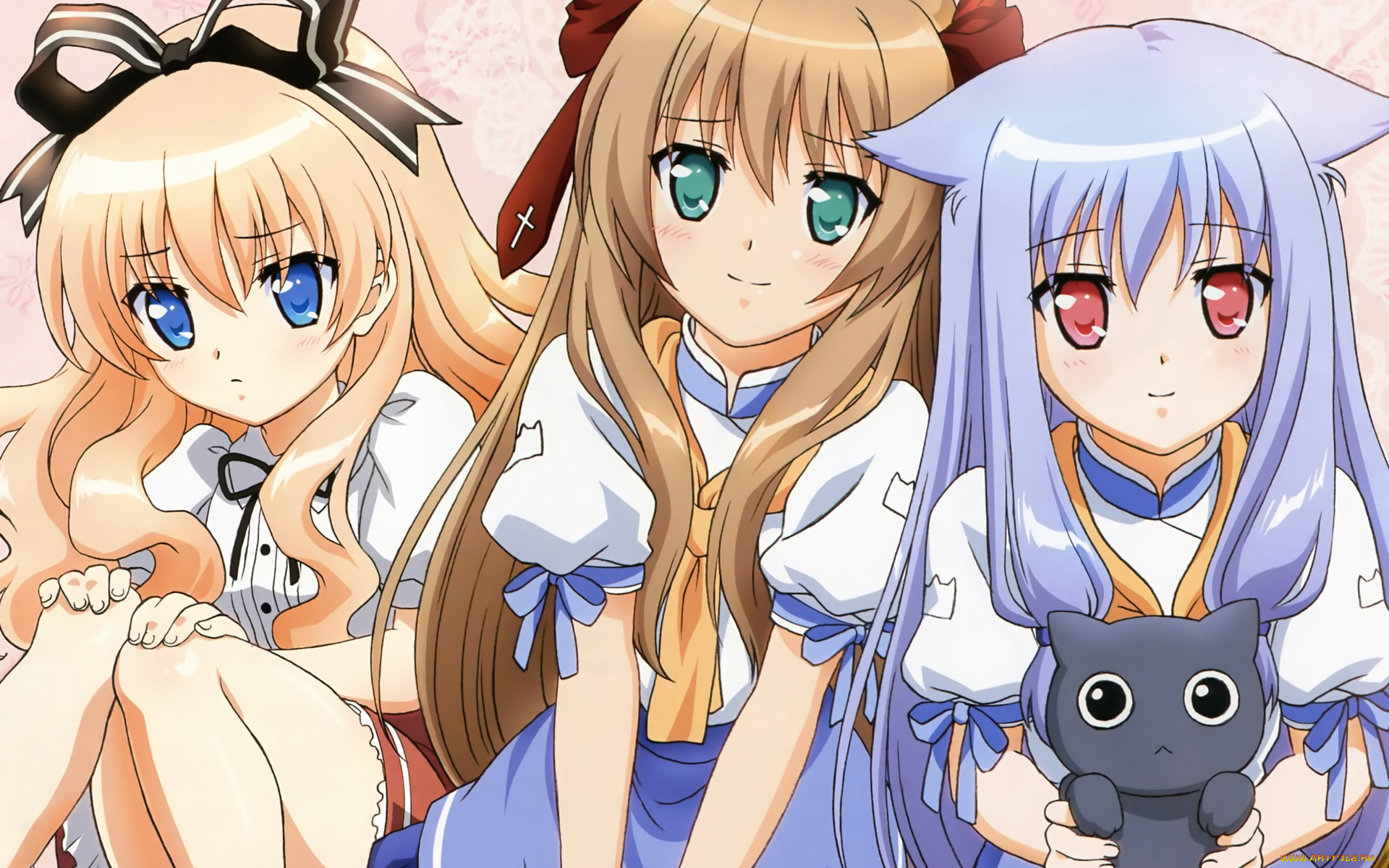 аниме, mayoi, neko, overrun