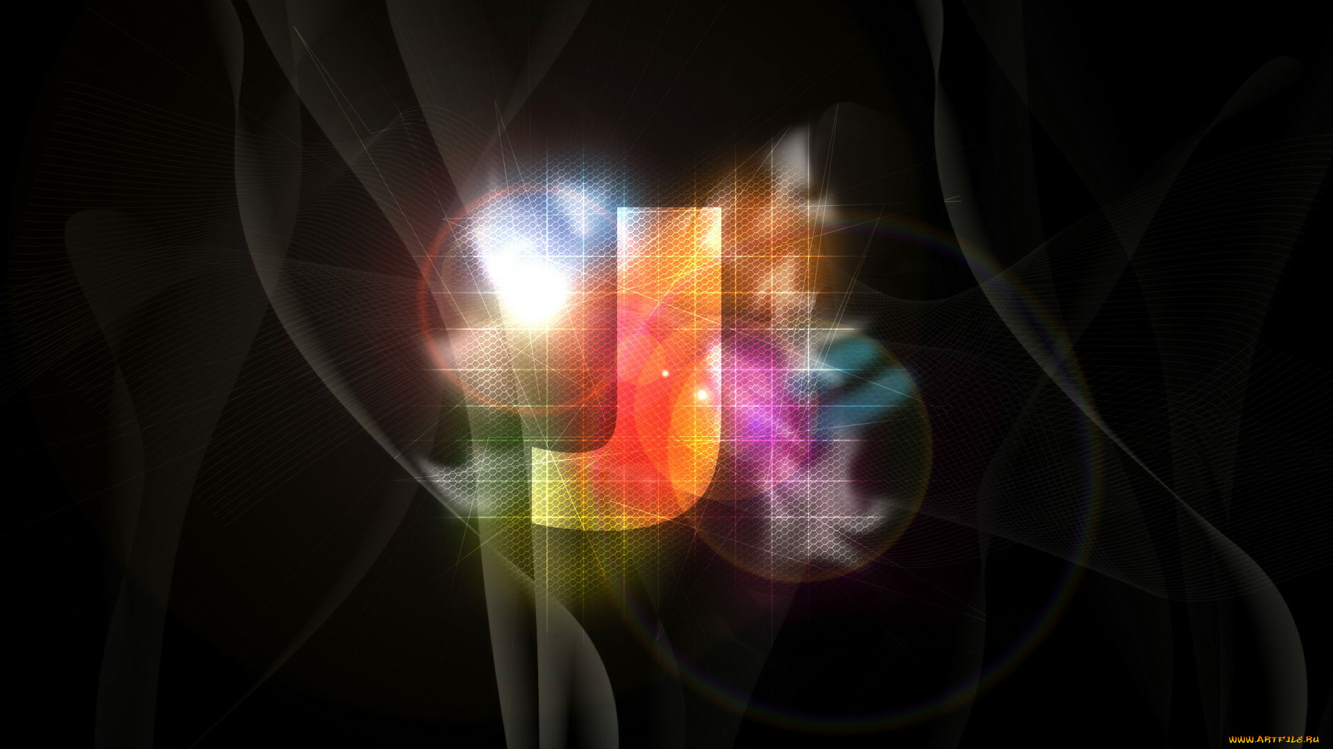 3д, графика, другое, буква, абстракция