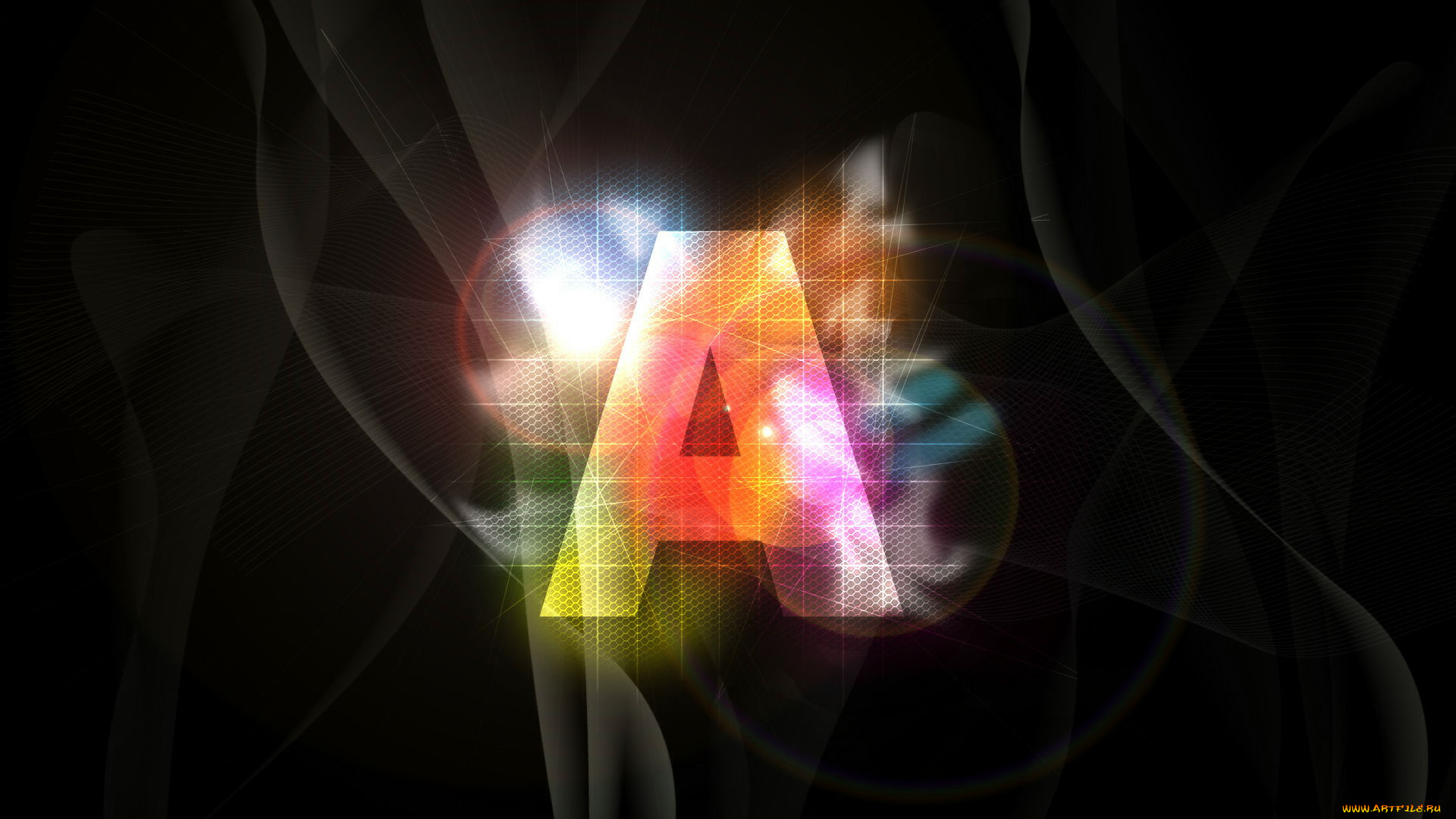 3д, графика, другое, буква, абстракция