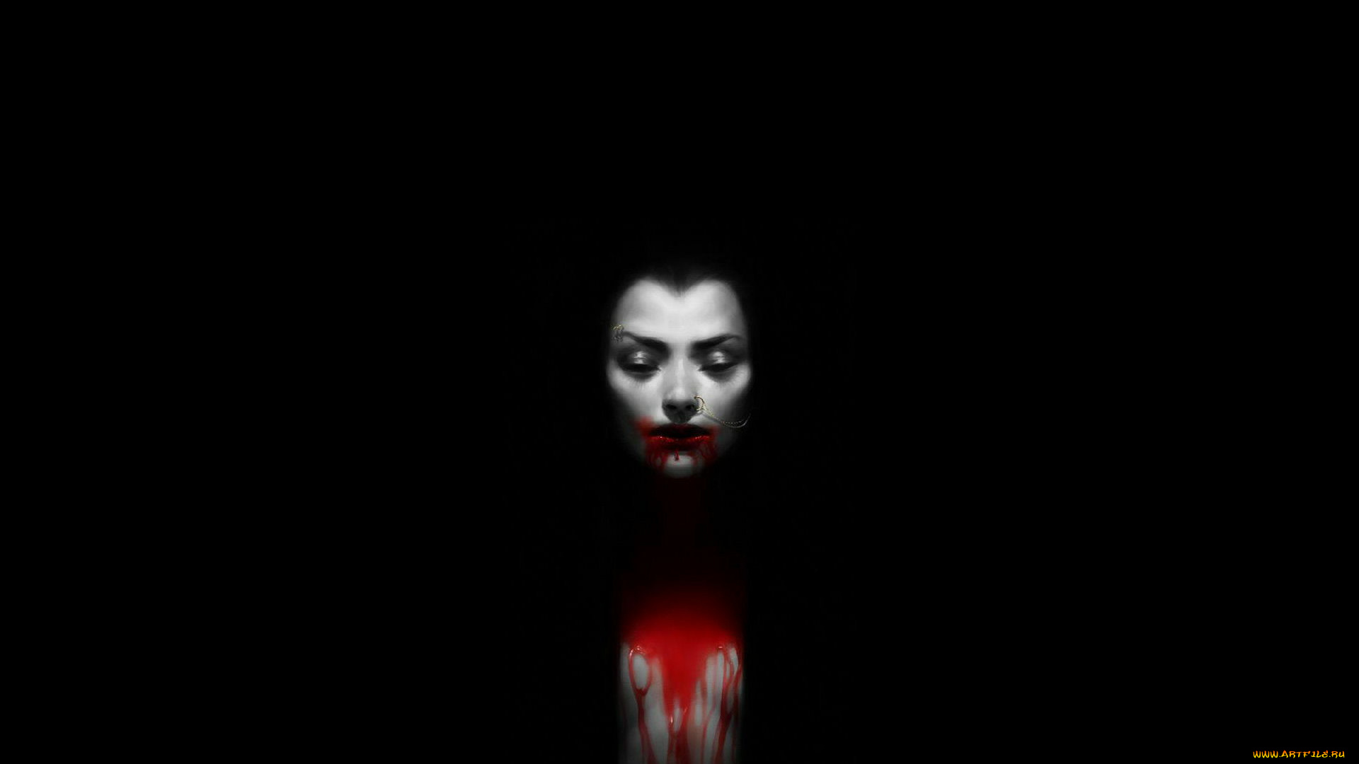 3д, графика, horror, ужас, вампир