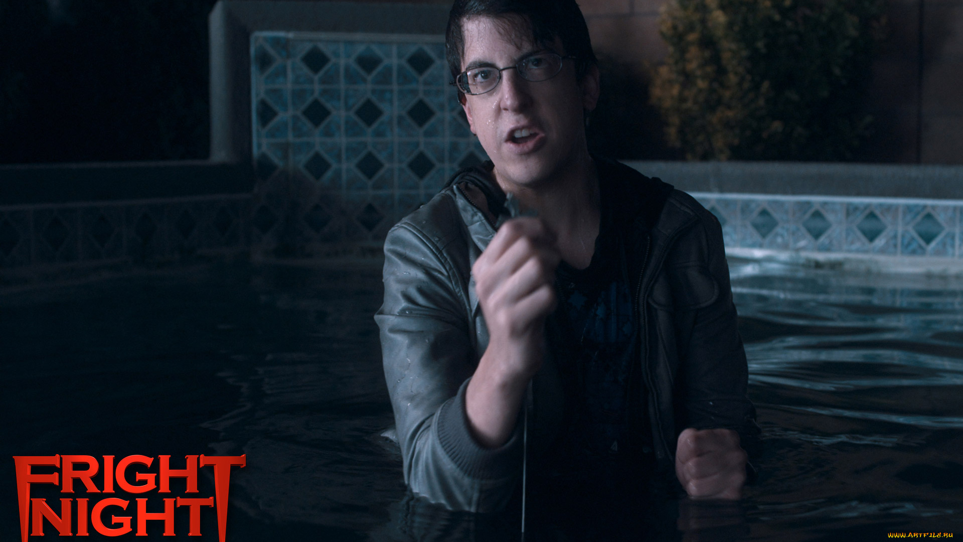 fright, night, кино, фильмы, очки, вода, бассейн