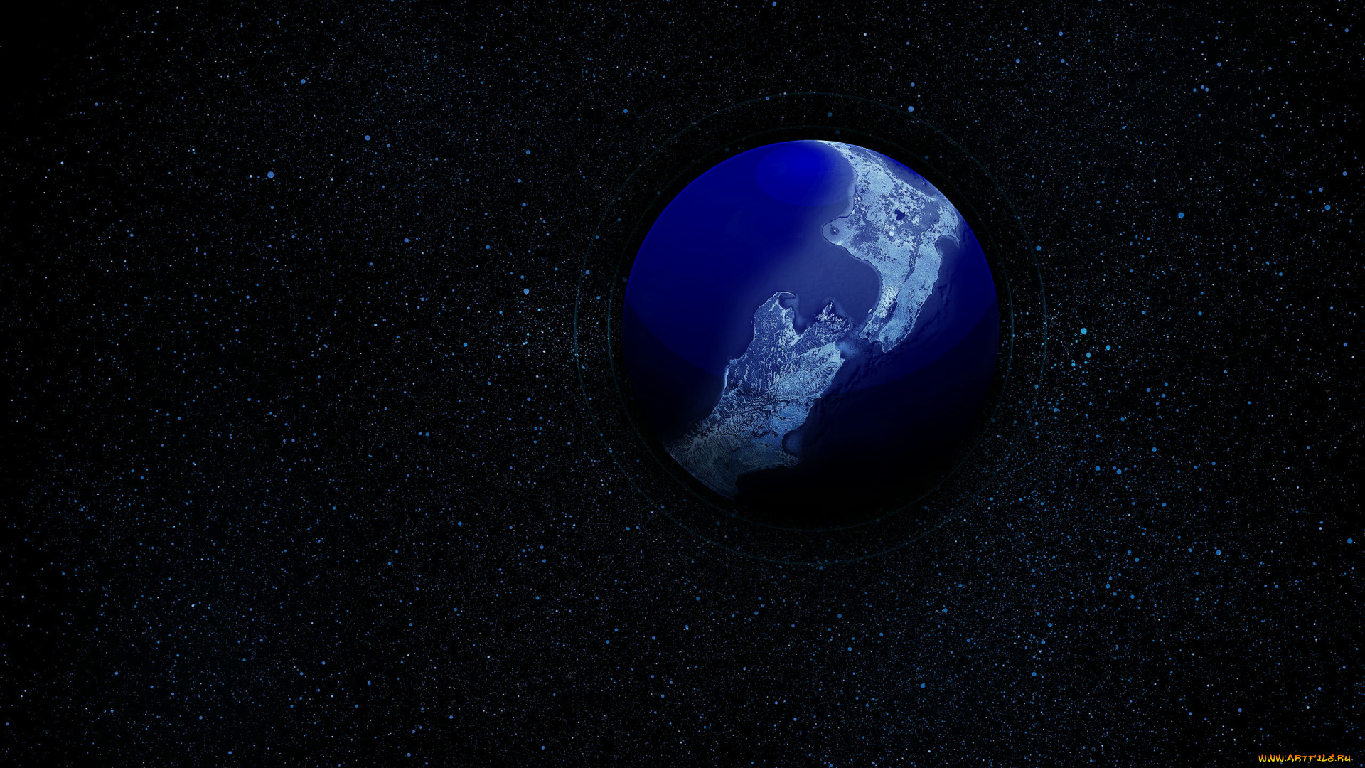 космос, арт, звёзды, планета