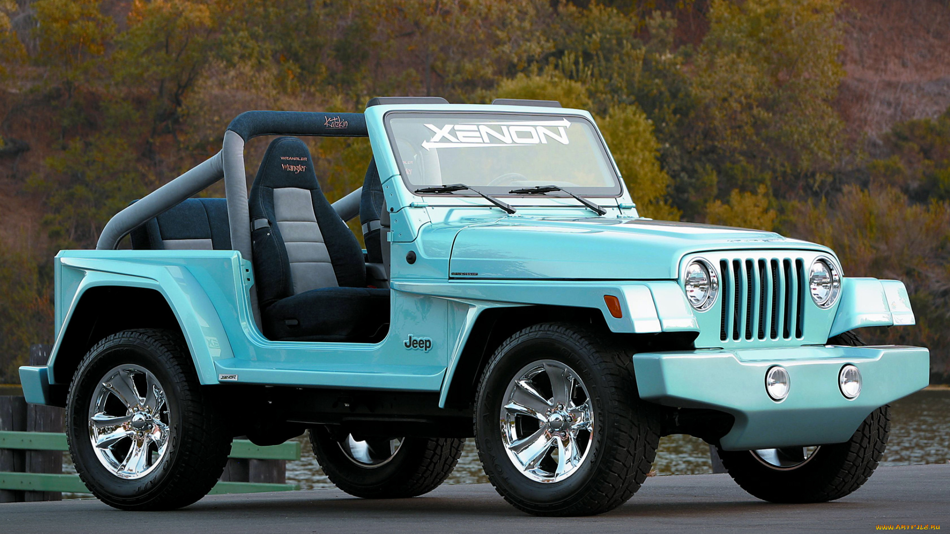xenon, jeep, wrangler, ww, автомобили