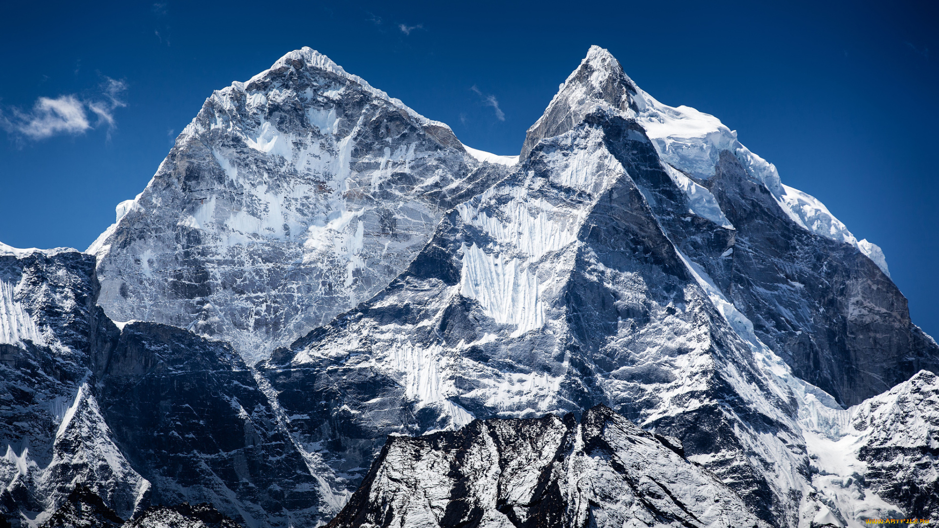 природа, горы, небо, облака, тибет