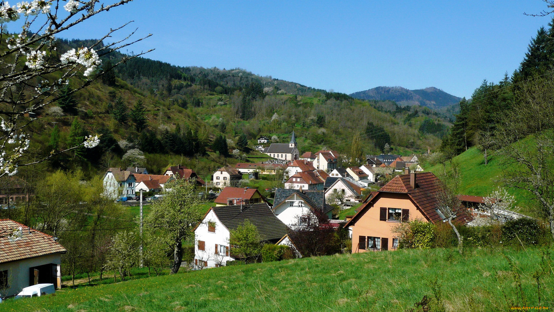 rombach, le, franc, франция, города, пейзажи