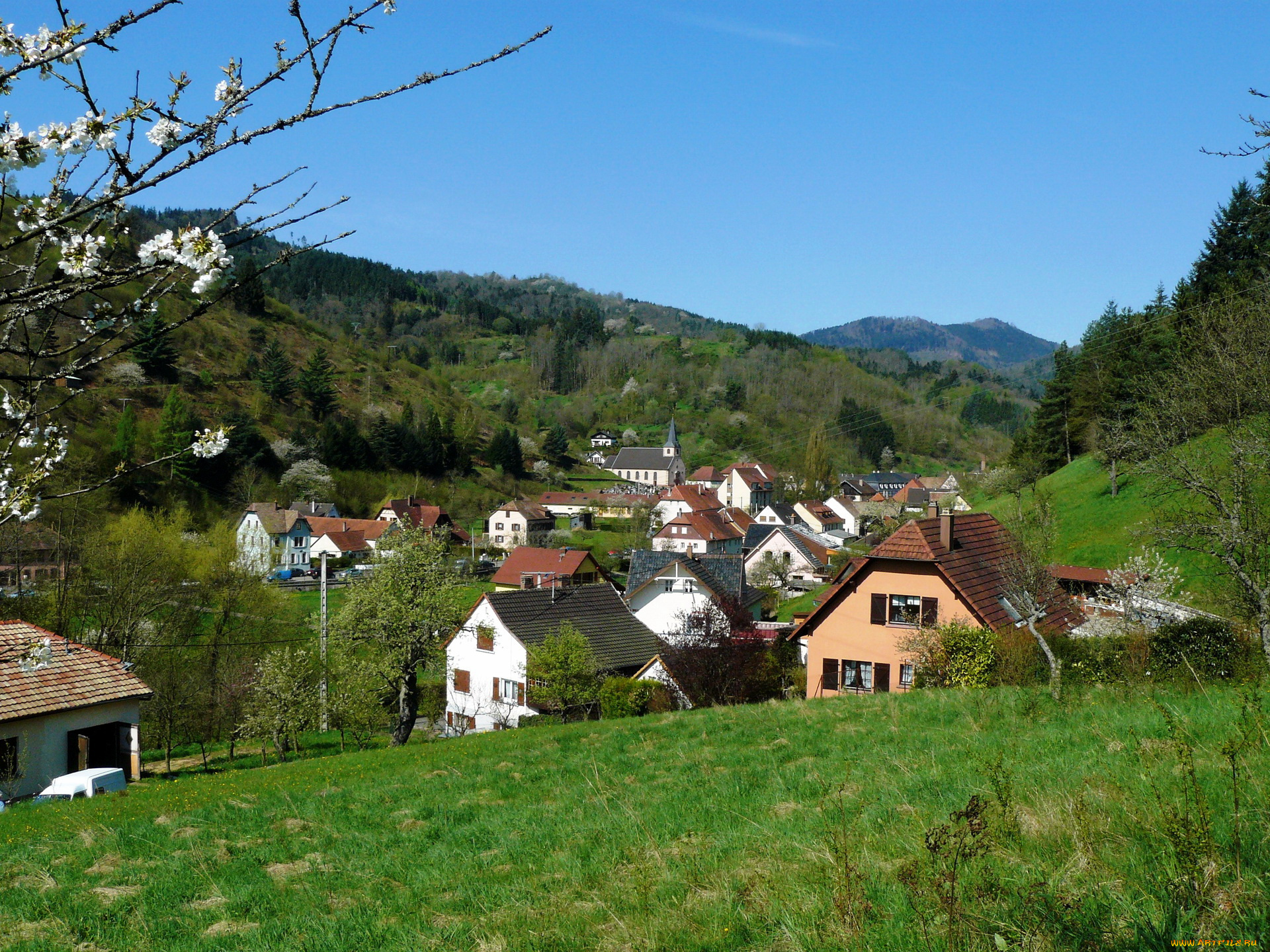 rombach, le, franc, франция, города, пейзажи