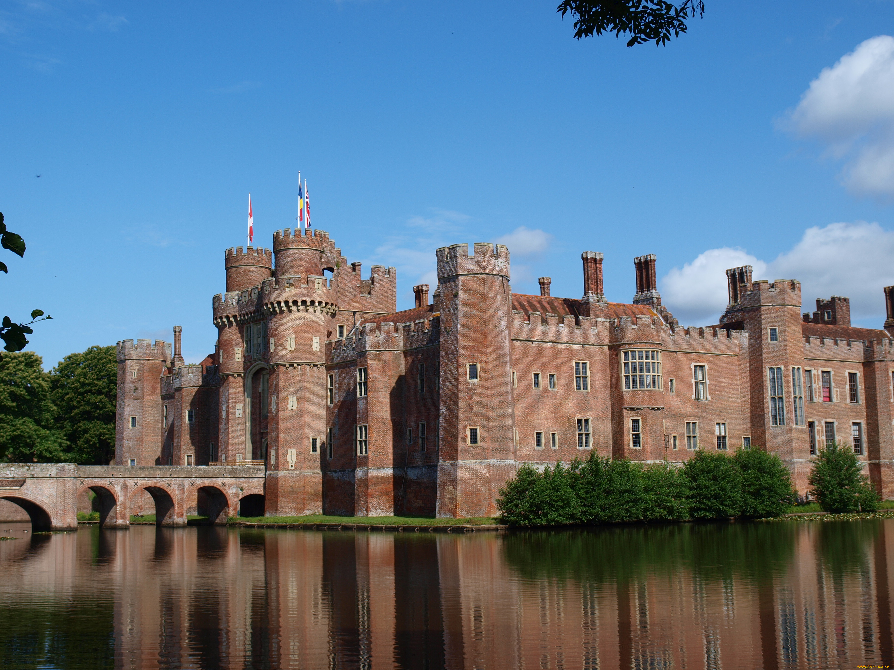herstmonceux, castle, города, дворцы, замки, крепости, англия, замок