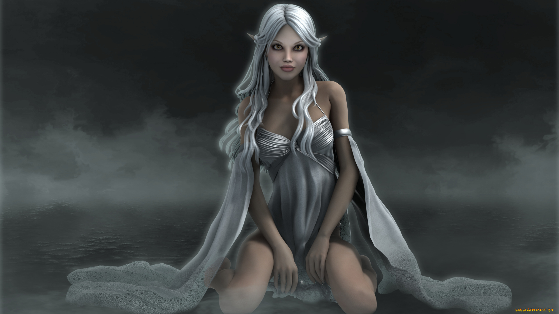 3д, графика, elves, эльфы, эльфийка