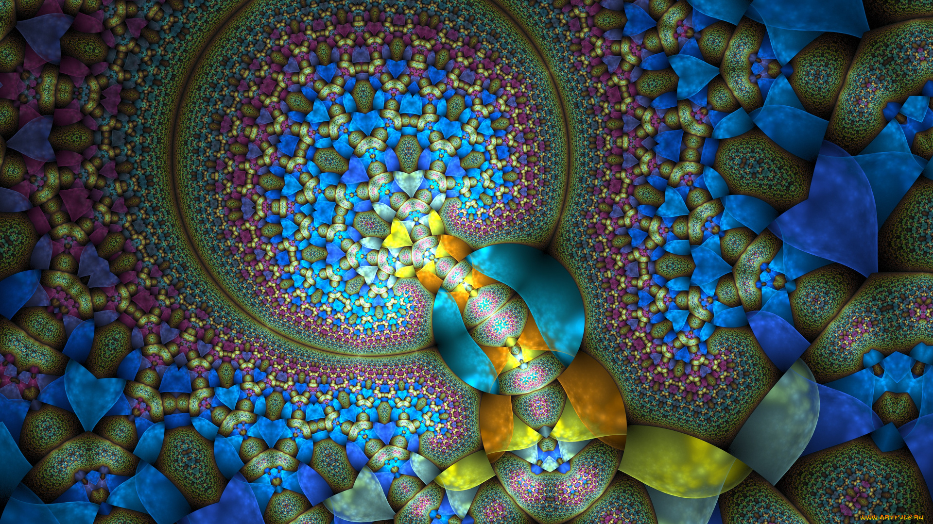 3д, графика, fractal, фракталы, фон, узор, цвета