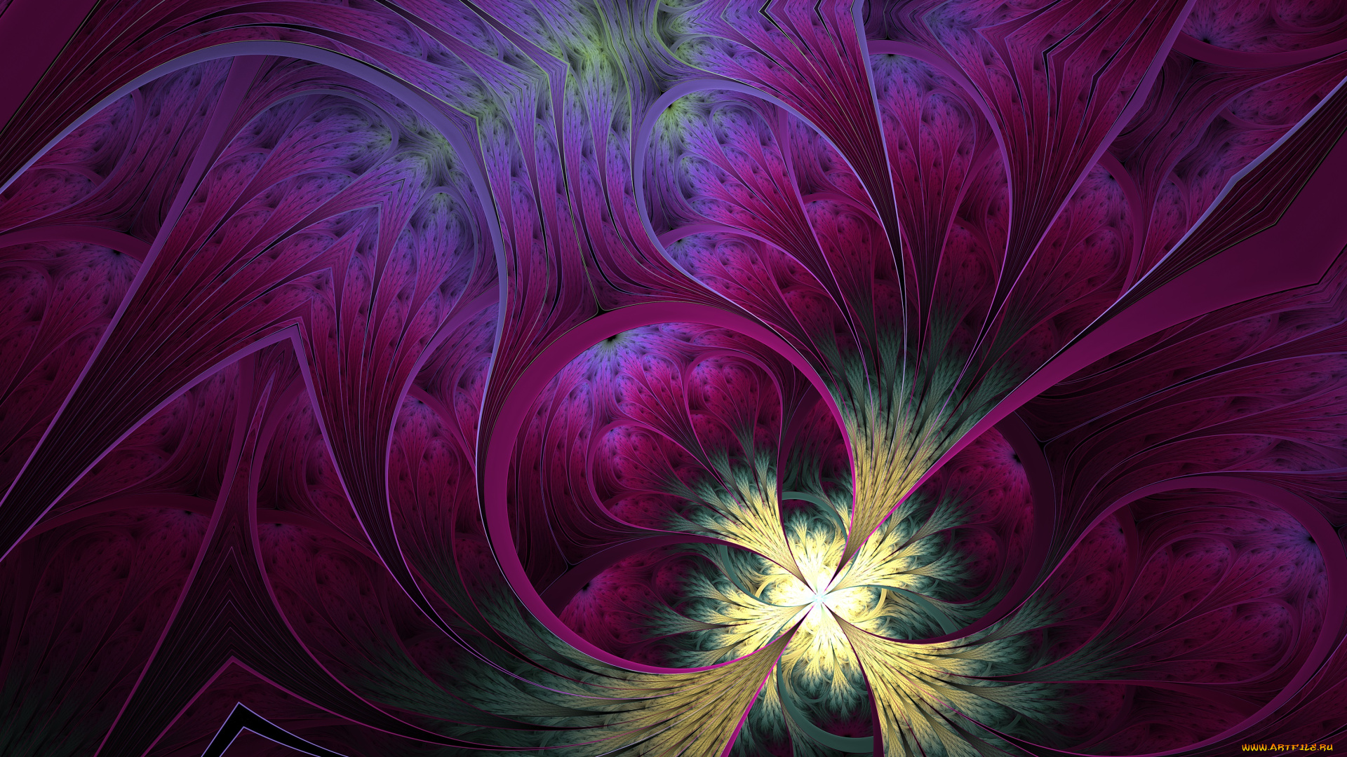 3д, графика, fractal, фракталы, фон, узор, цвета