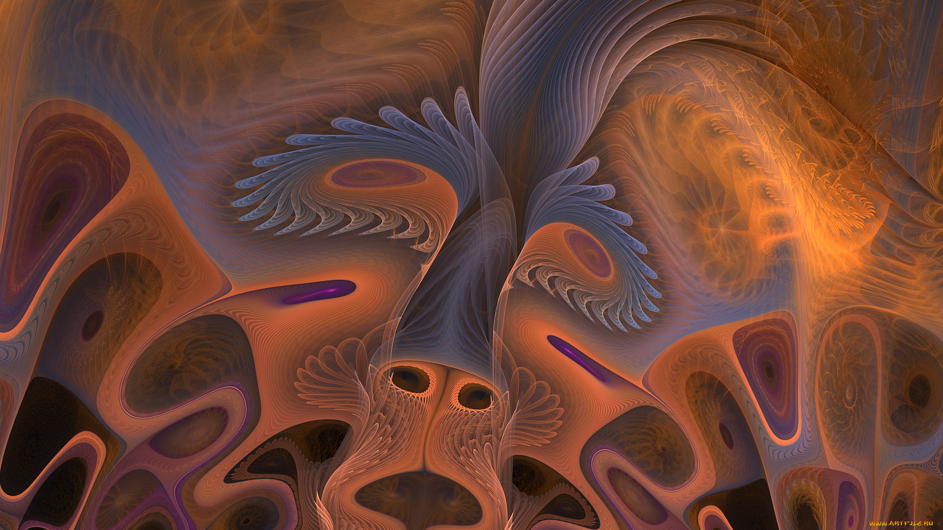 3д, графика, fractal, фракталы, фон, узор, цвета