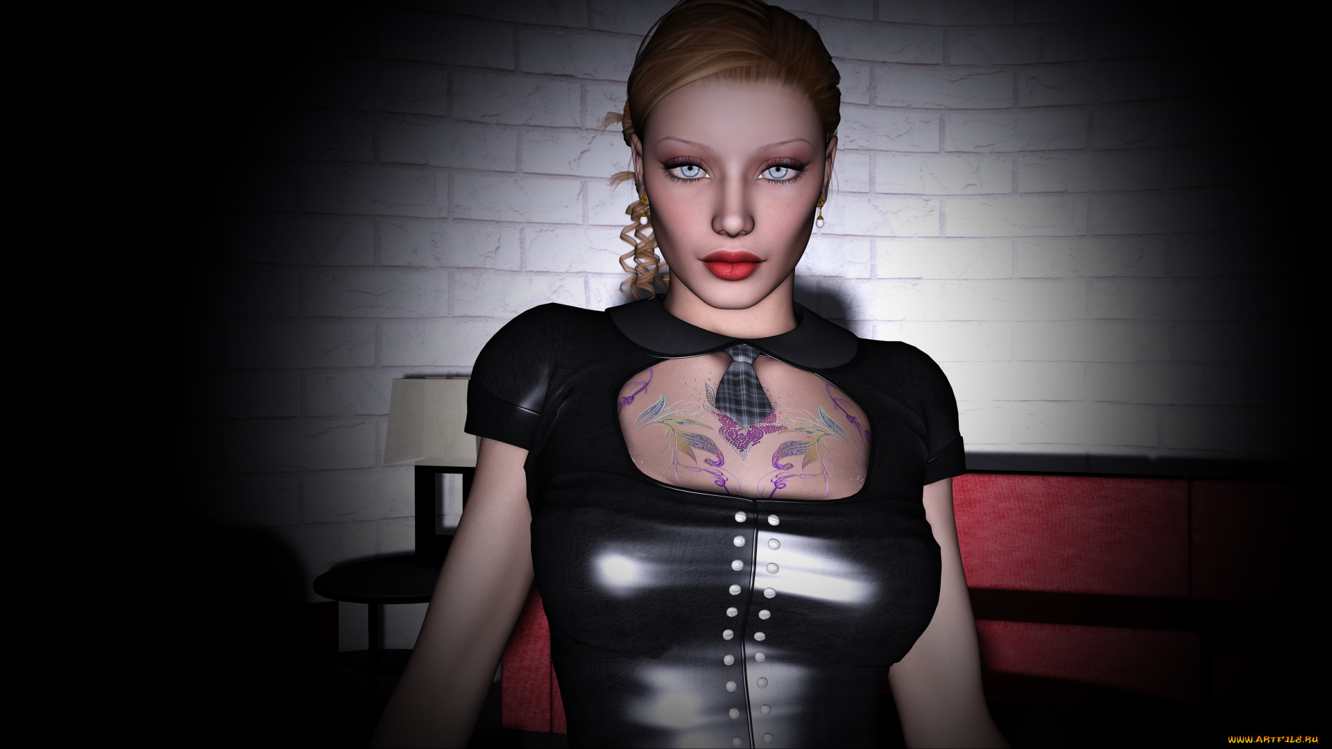 3д, графика, people, люди, девушка, взгляд