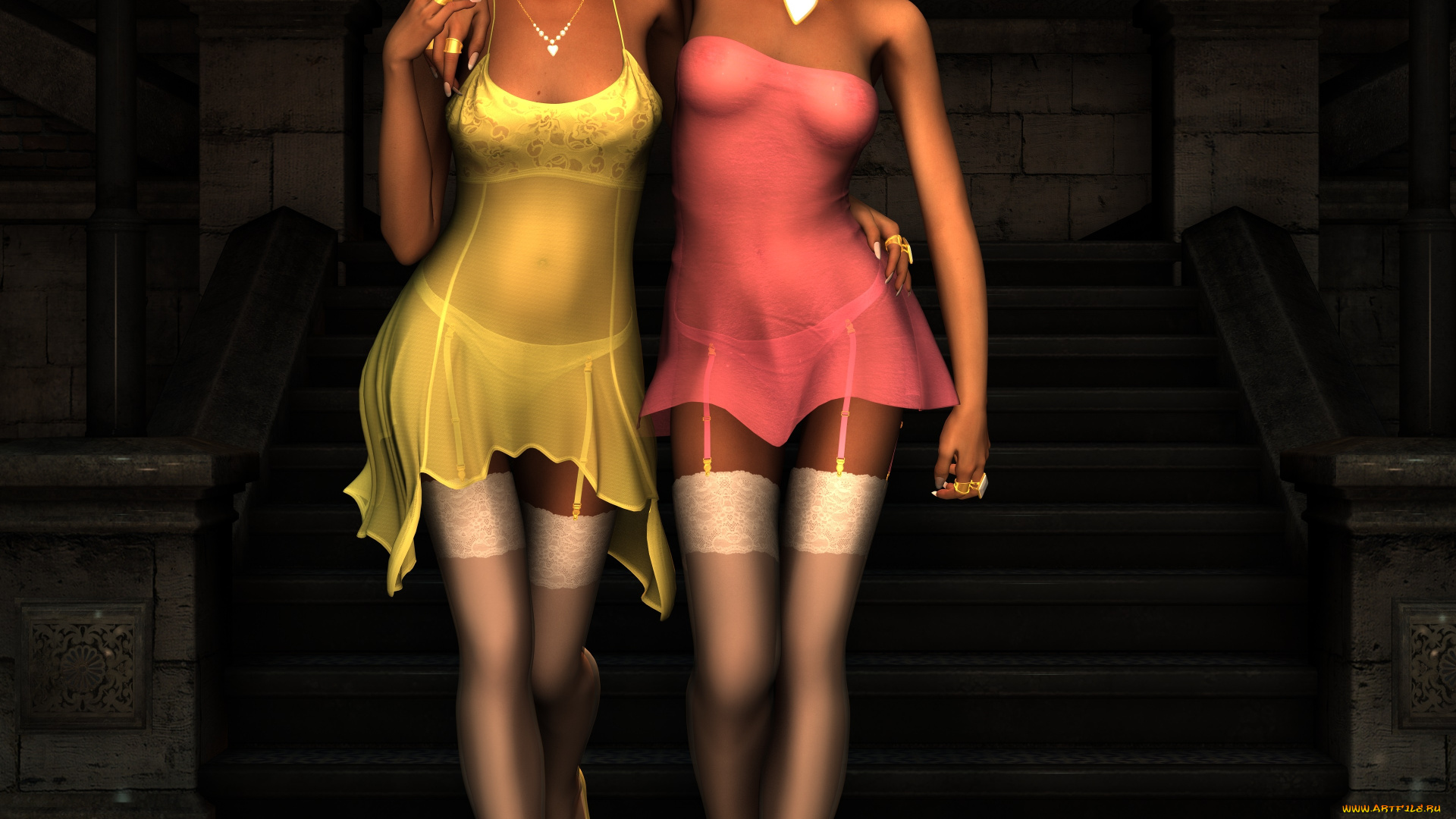 3д, графика, people, люди, девушки